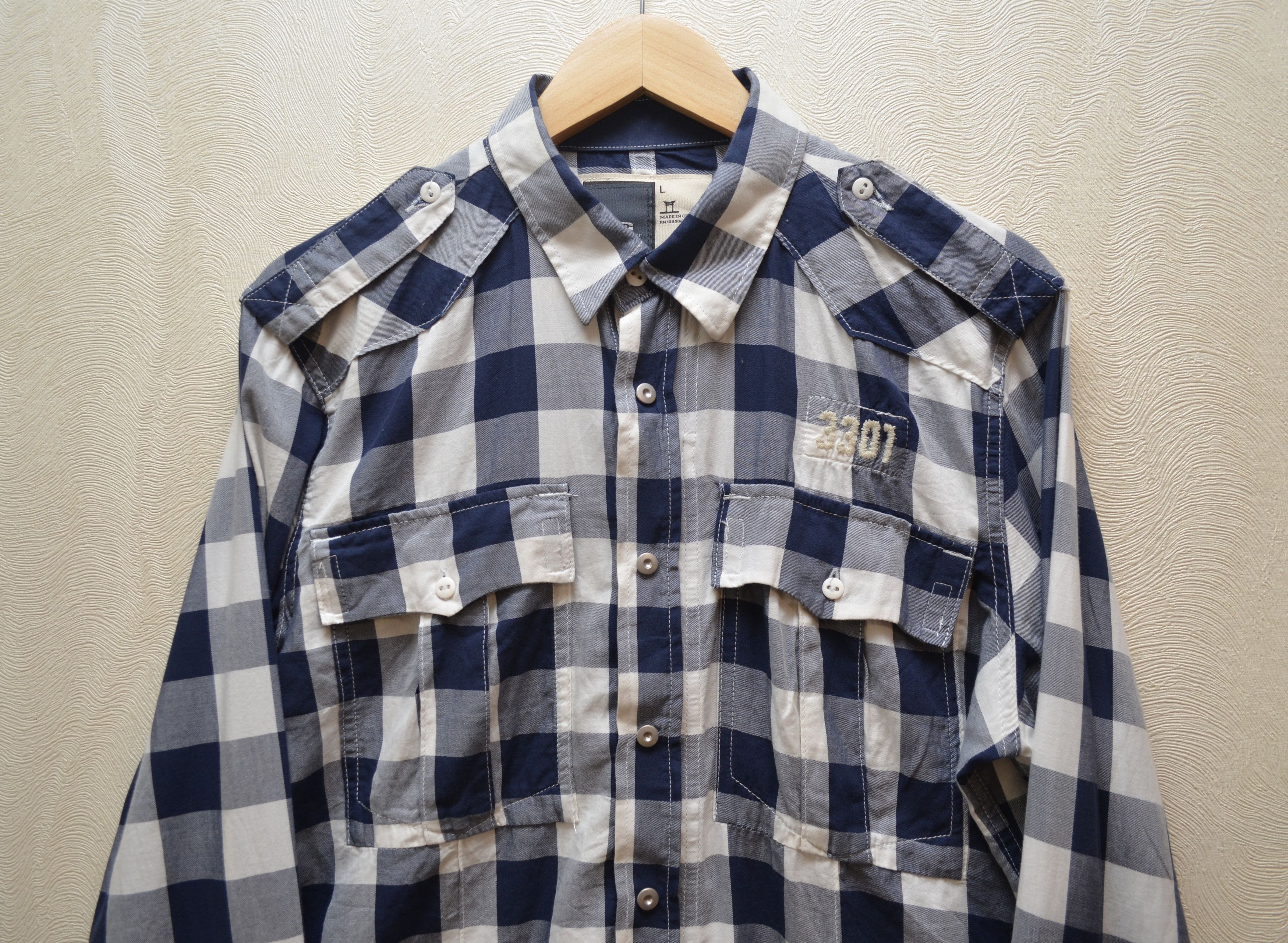 G-Star G-STAR New Gould Army Zip Shirt Check Size L Size US L / EU 52-54 / 3 - 2 Thumbnail