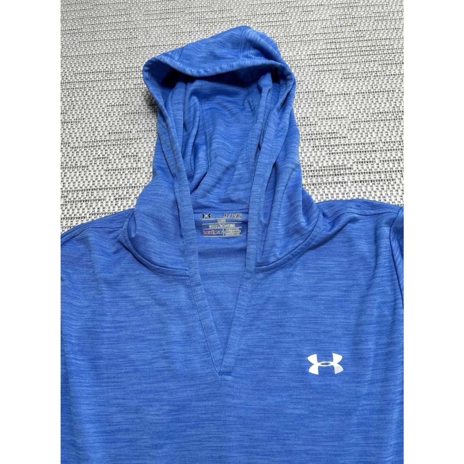 Under Armour Under Armour Hoodie Womens XL Blue Stretch Loose Fit Heatgear Athletic Running Size XL / US 12-14 / IT 48-50 - 3 Thumbnail
