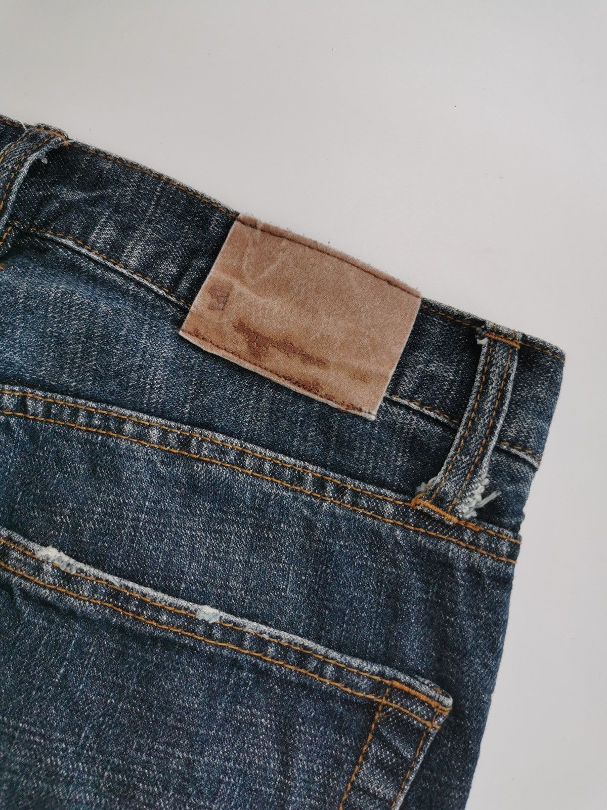 Japanese Brand Nylaus Distressed Patchwork Repaired Denim Jeans Size US 30 / EU 46 - 6 Thumbnail