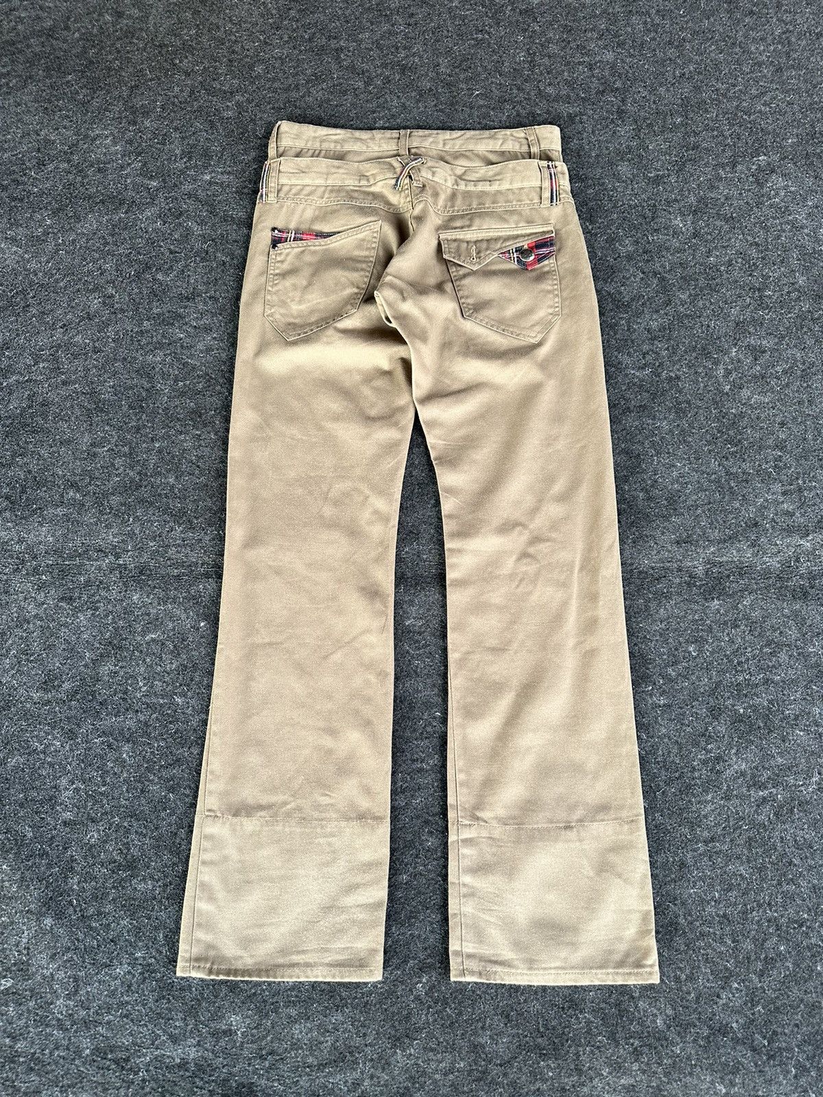 Beauty Beast × Japanese Brand × PPFM Spinash Double Waist Brown Soft Denim D469 Size US 32 / EU 48 - 4 Thumbnail