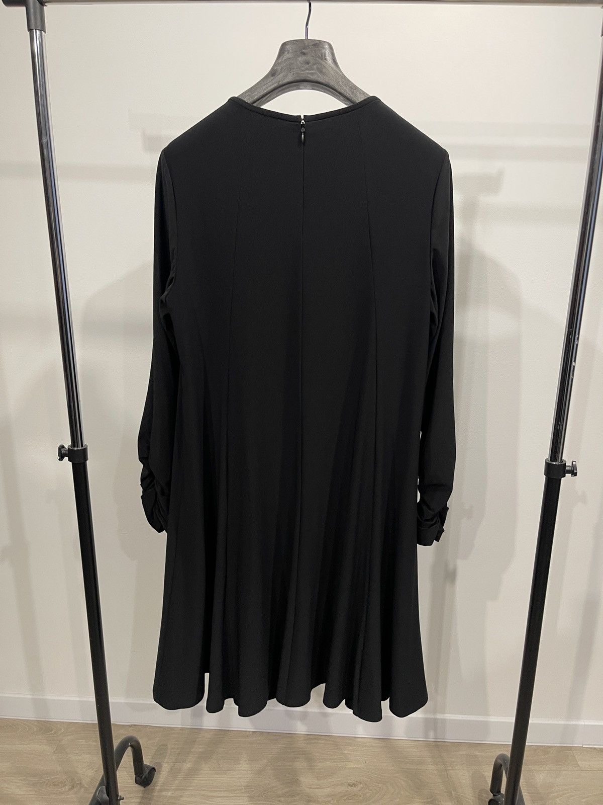 Lauren Ralph Lauren Lauren Ralph Lauren Black Ruched Sleeve Sheath Dress 16W Size XXL / US 16-18 / IT 52-54 - 5 Thumbnail