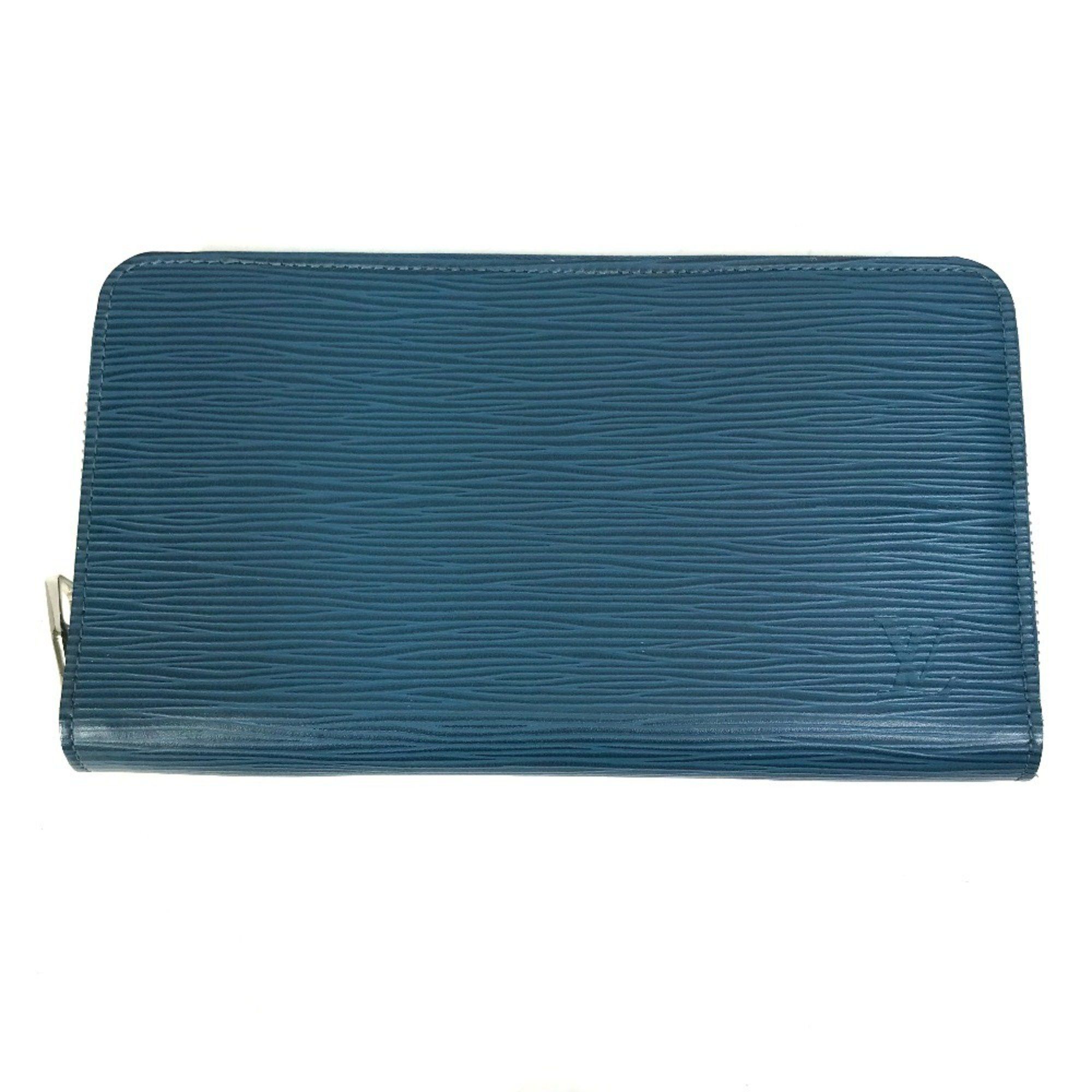 Louis Vuitton LOUIS VUITTON M60619 Epi Zippy Organizer Long Wallet in Leather, Men's, Navy Size ONE SIZE - 1 Thumbnail