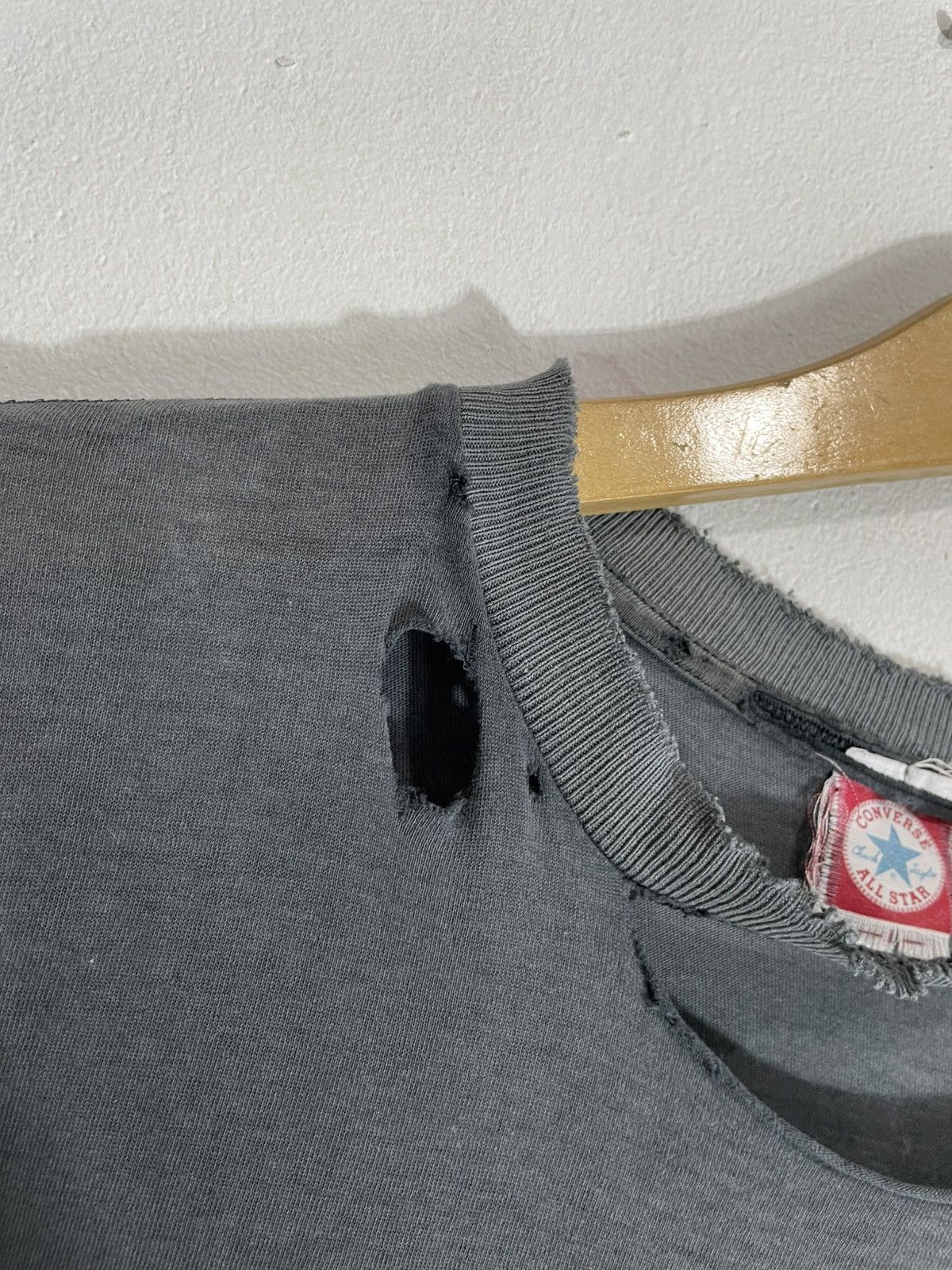 Vintage RARE distressed blank Tshirt Trashed style 80/90s Converse Size US L / EU 52-54 / 3 - 7 Thumbnail