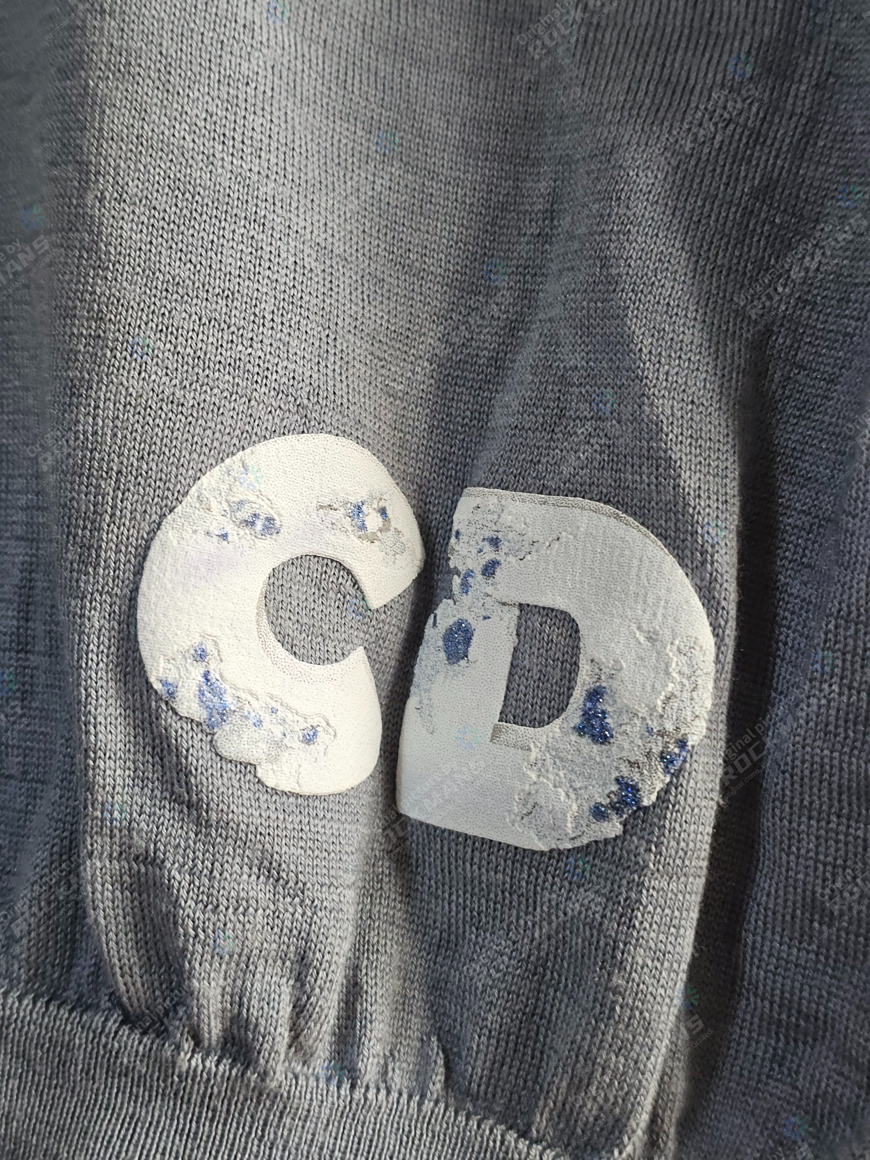 Dior Dior x Daniel Arsham Gray Wool Silk Sweater Jumper XL Size US XL / EU 56 / 4 - 2 Thumbnail