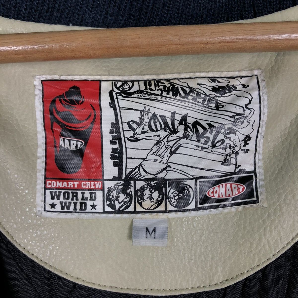 Japanese Brand 🔥VINTAGE LEATHER VARSITY JACKET CONART USA BIG LOGO Size US M / EU 48-50 / 2 - 20 Thumbnail