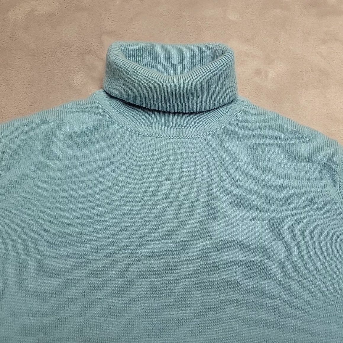 Vintage Garnet Hill Sweater Womens Small Blue 100% Cashmere Turtleneck Retro Classic Size S / US 4 / IT 40 - 3 Thumbnail