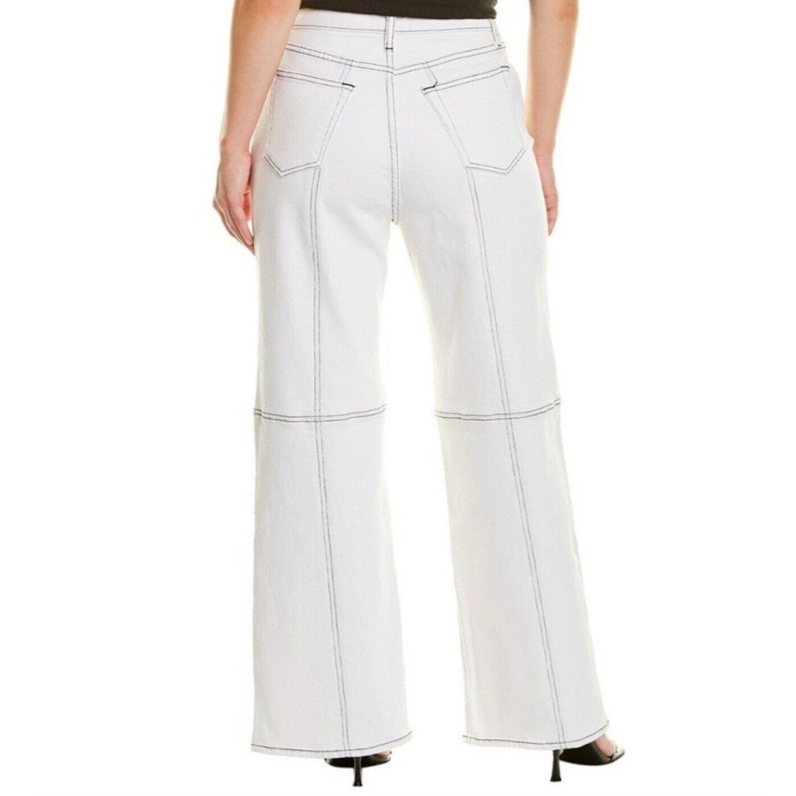COTTONCITIZEN Cotton Citizen Women's Vickie Flare Wide Leg Jeans Size 26 Size 26" / US 2 / IT 38 - 3 Thumbnail
