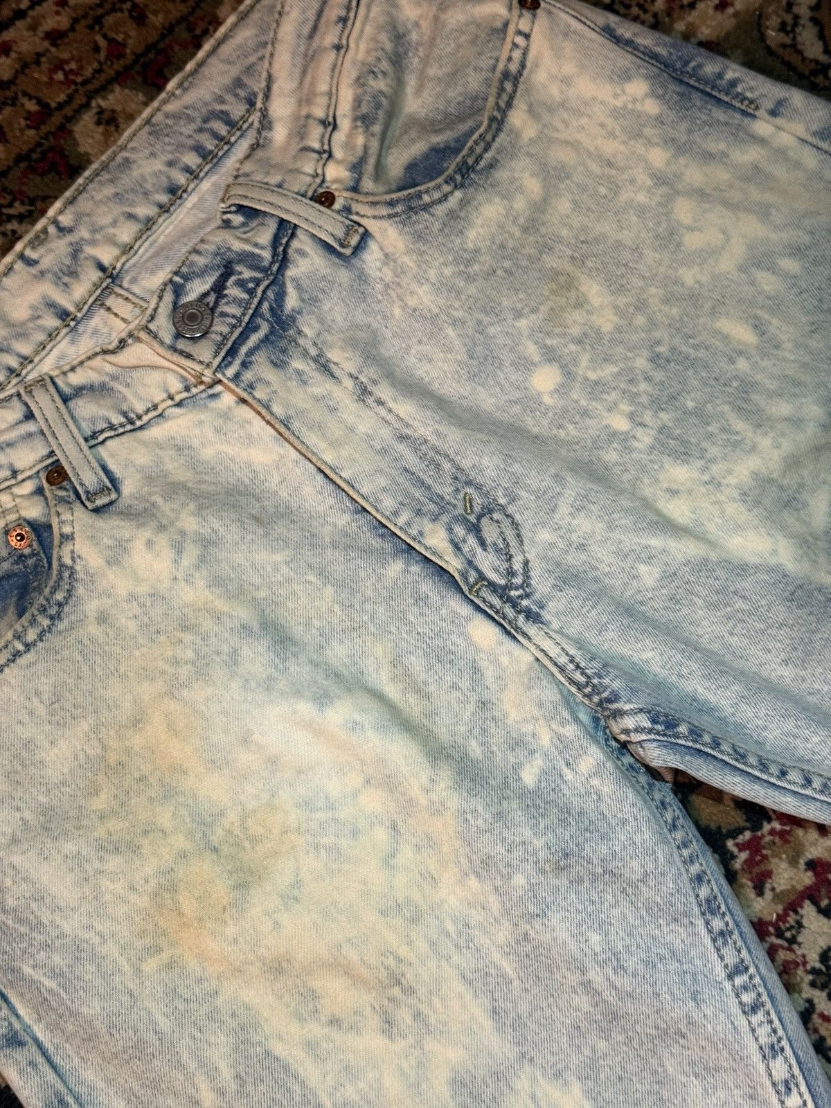 Levi's Vintage Clothing Bleached 511 Levi’s denim jeans Size US 32 / EU 48 - 3 Thumbnail