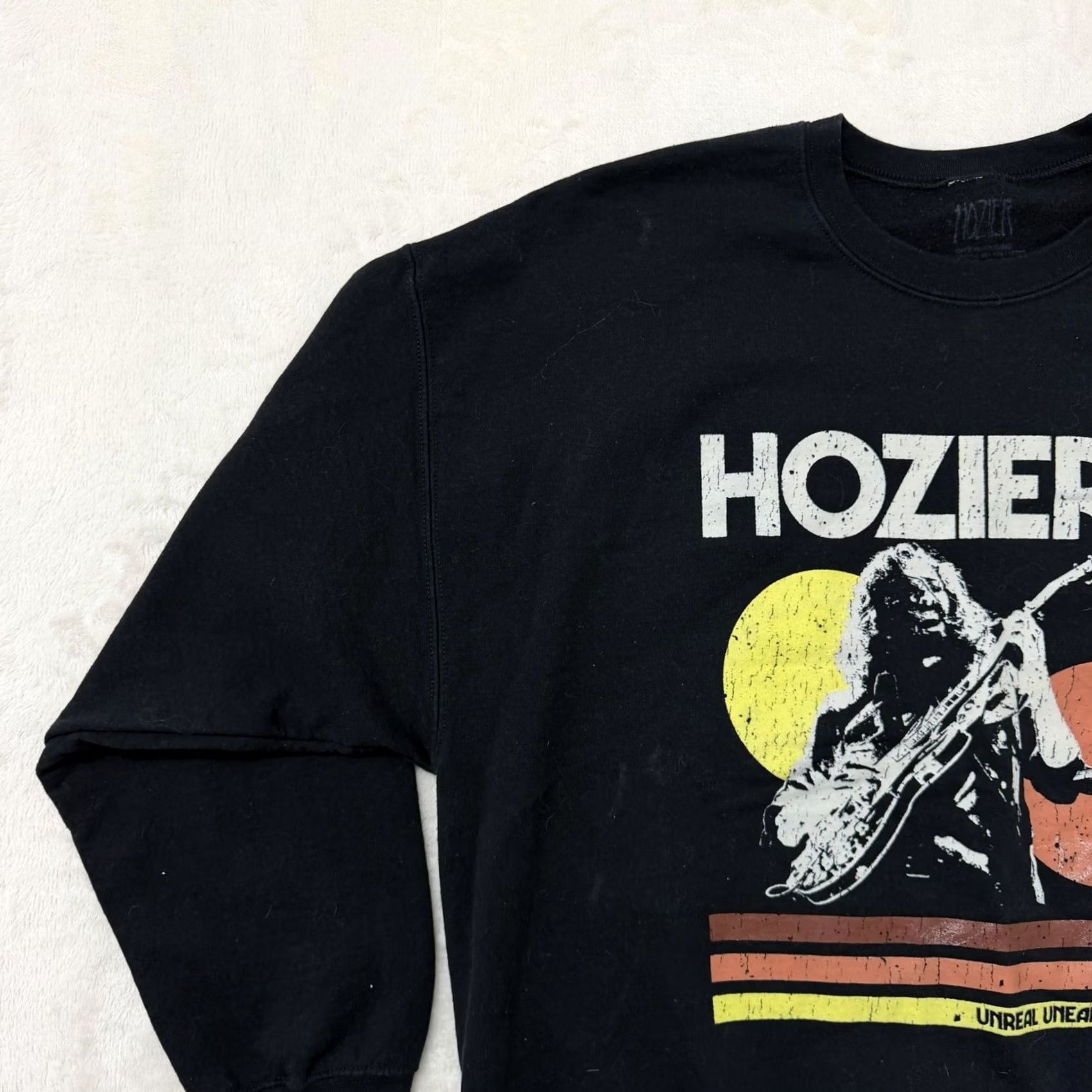 Vintage Hozier Sweatshirt Mens 2XL Black Fleece Crewneck Unreal Unearth Tour 2024 Size US XXL / EU 58 / 5 - 6 Thumbnail