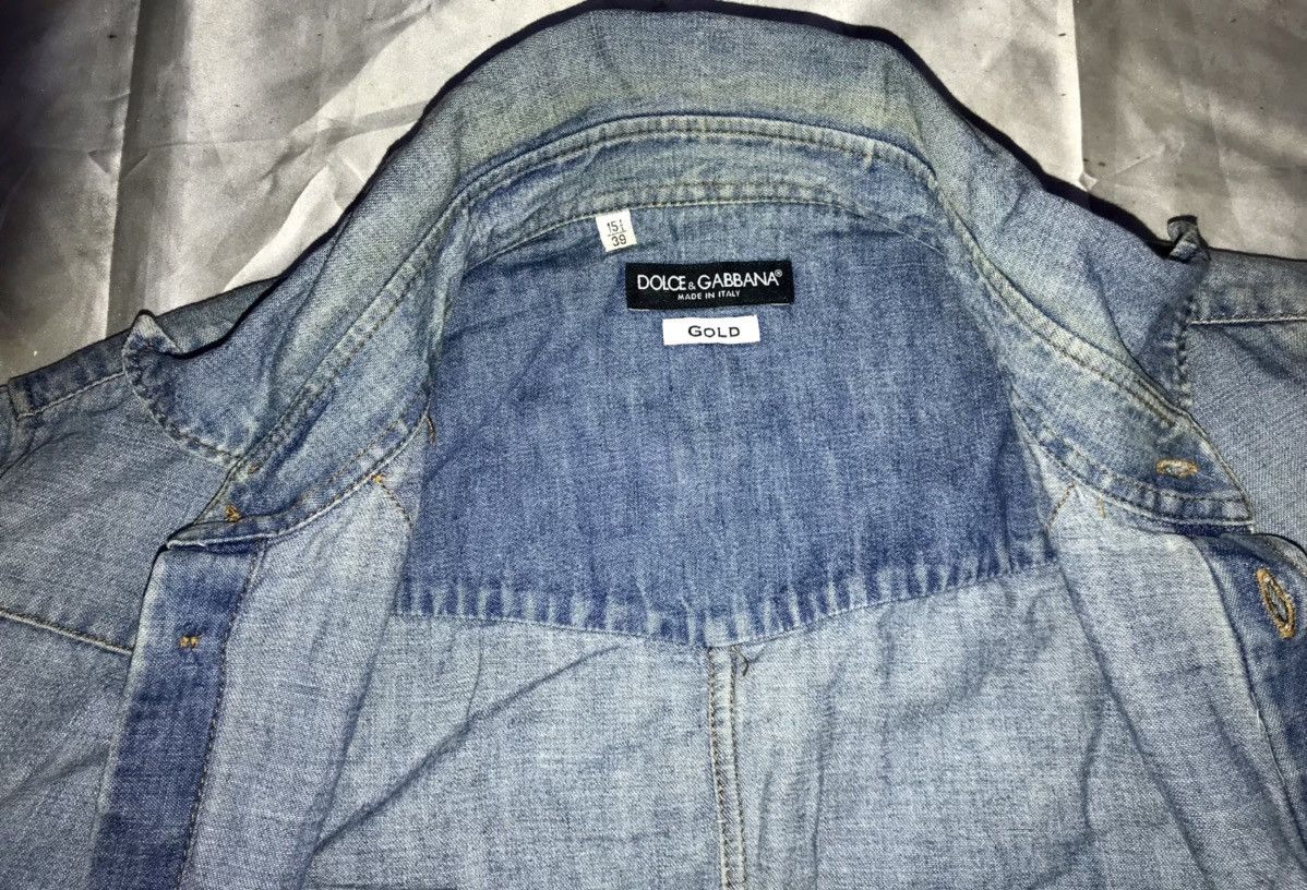 Dolce & Gabbana Dolce & Gabbana Denim Shirt Size M / US 6-8 / IT 42-44 - 12 Thumbnail