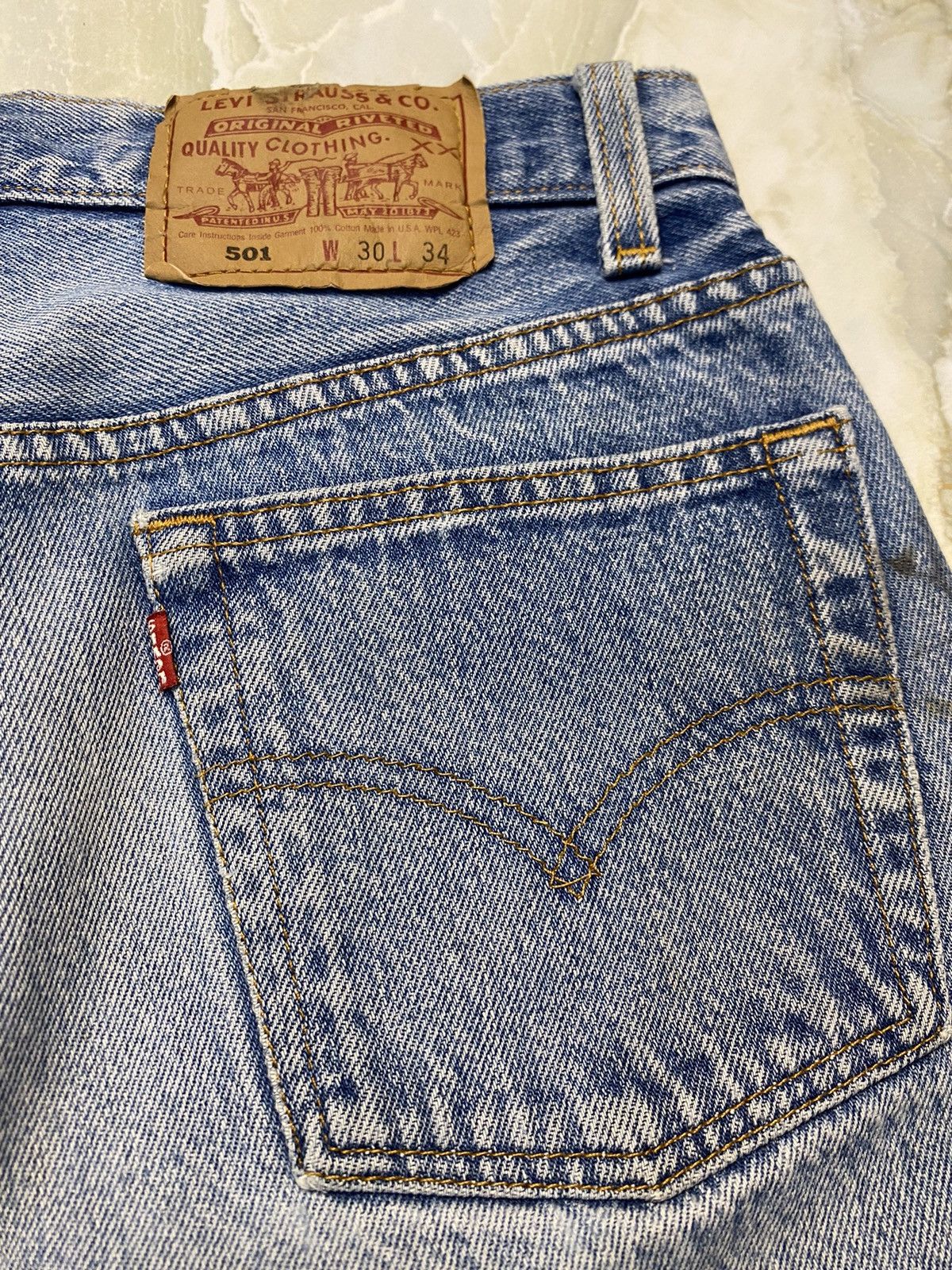 Levi's × Vintage Levis 501 Button Fly Size US 29 - 18 Thumbnail
