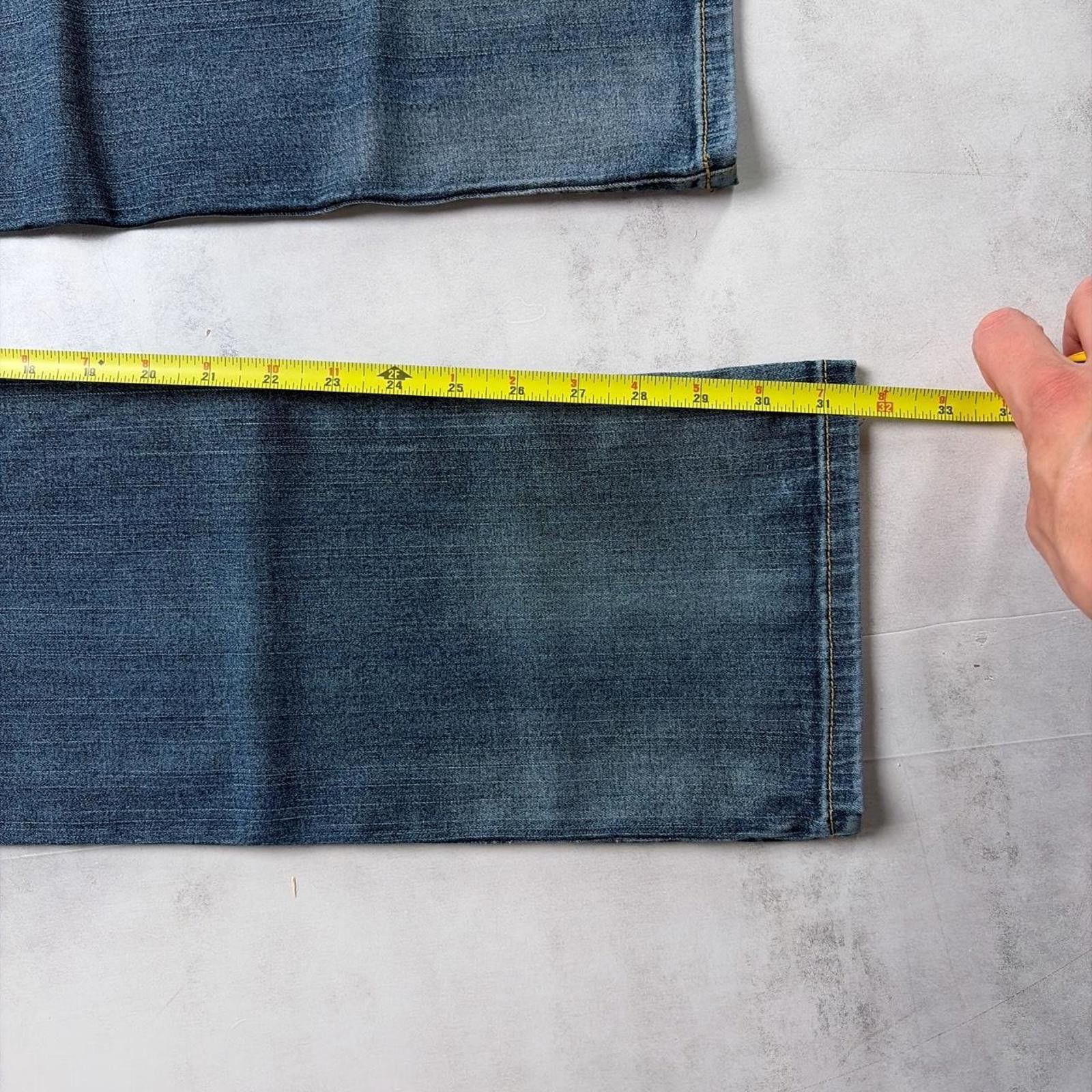 Phat Farm Y2K Blue Phat Farm Grunge Straight Low Rise Denim Jeans Size 32" / US 10 / IT 46 - 7 Thumbnail