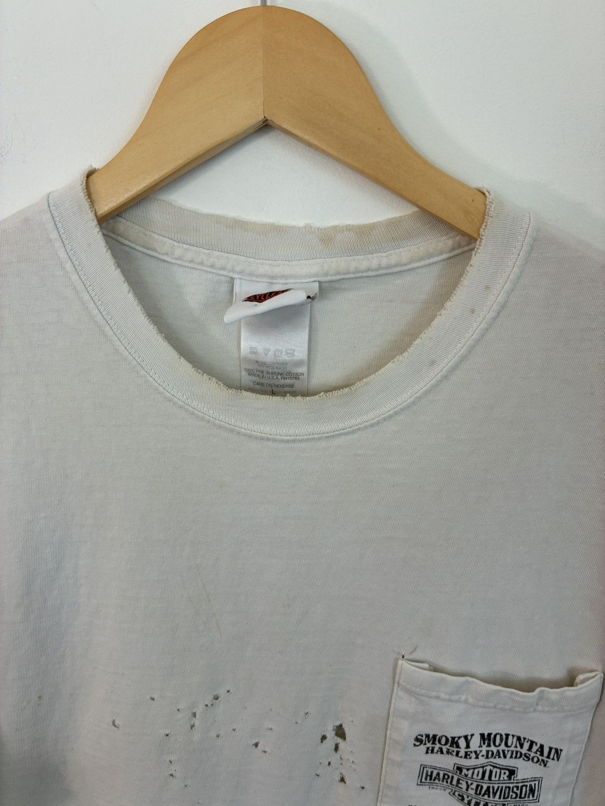 Harley Davidson Thrashed DRAGON Harley Davidson Smokeys Pocket Tee Size US L / EU 52-54 / 3 - 5 Thumbnail