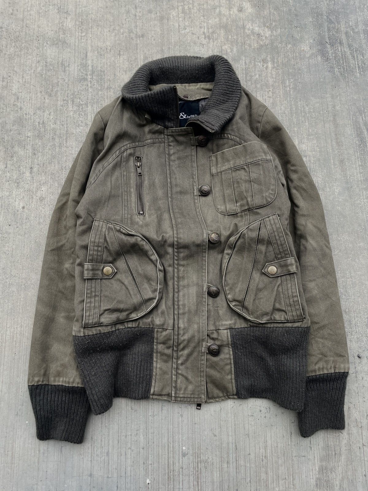 Japanese Brand 2000s JAPANESE BRAND MILITARY BOMBER JACKET VKEI GOA PUNK Size US S / EU 44-46 / 1 - 1 Thumbnail