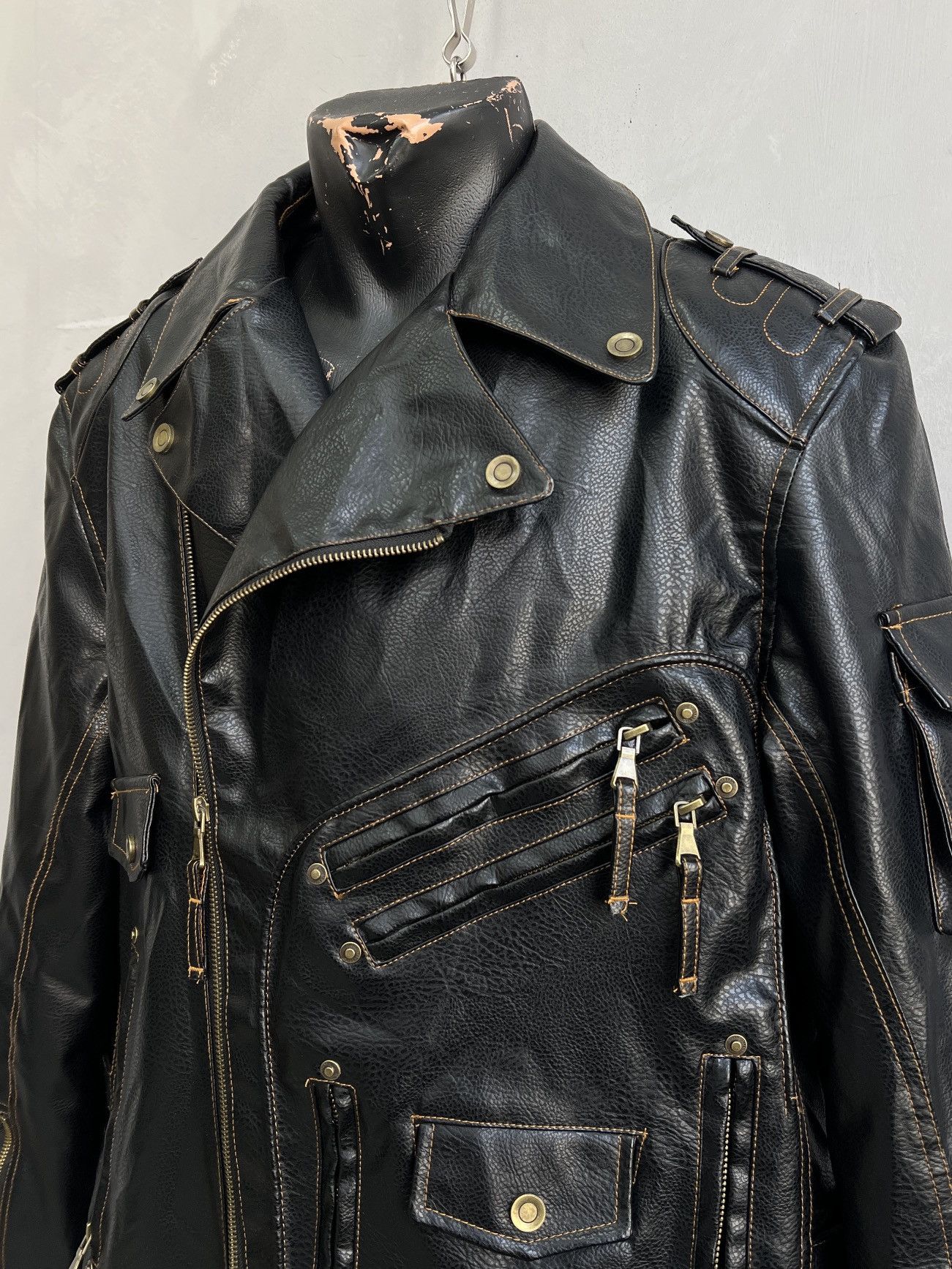 14th Addiction Opium gothic y2k black biker jacket 14th addiction style Size US XL / EU 56 / 4 - 2 Thumbnail