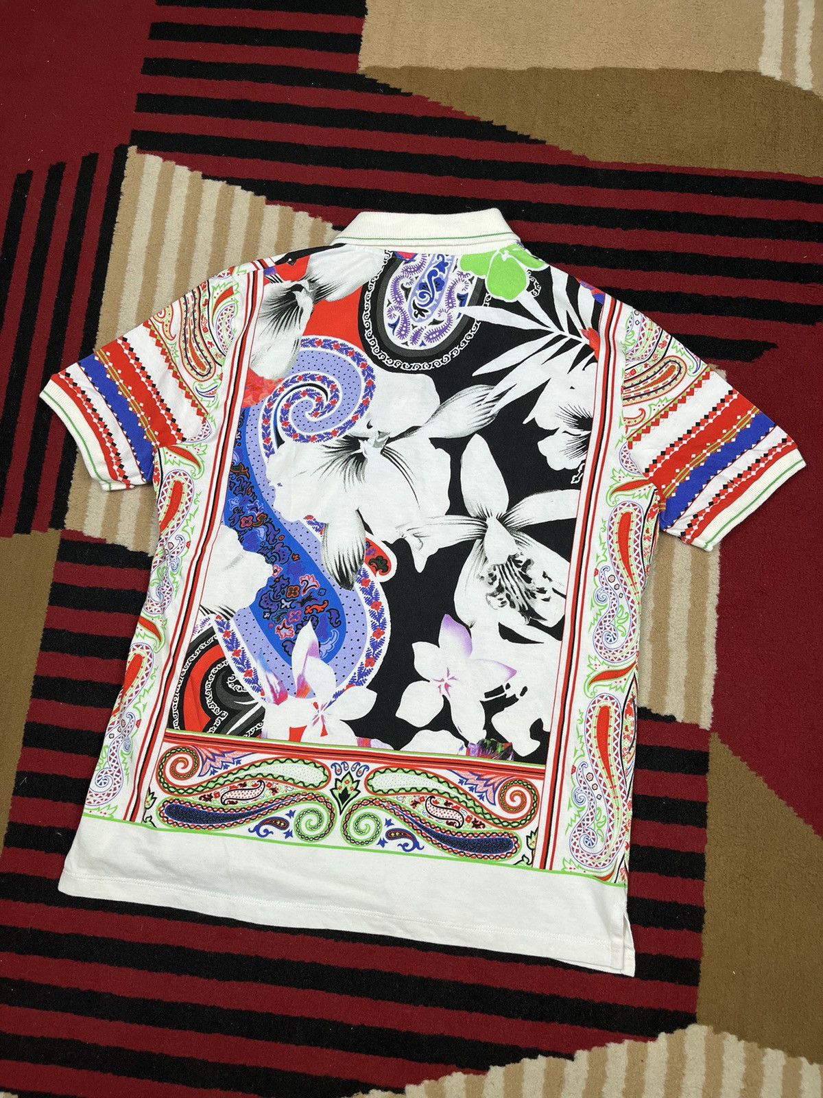 Etro Etro Flower Print Poloshirt Size S / US 4 / IT 40 - 7 Thumbnail