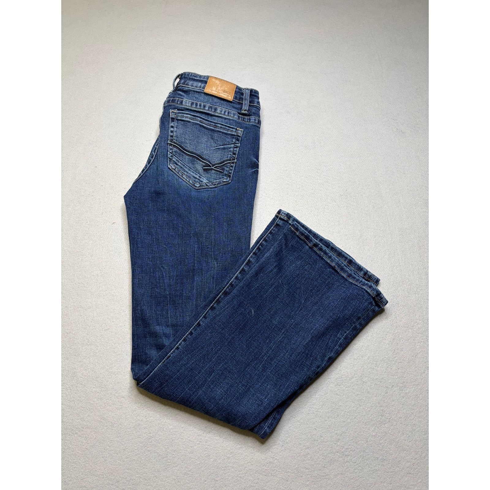 BKE BKE Stella Mid Rise Slim Fit Bootcut Jeans 27x31.5 Blue Size 27" / US 4 / IT 40 - 13 Thumbnail