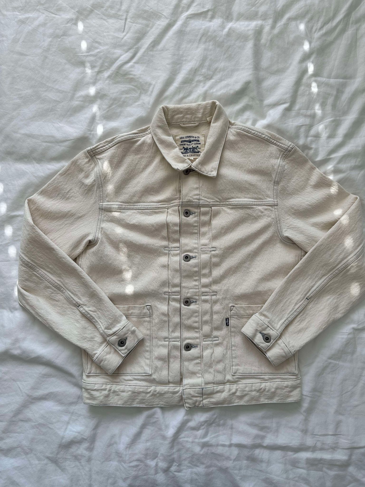 Off White Denim Type II Trucker Jacket