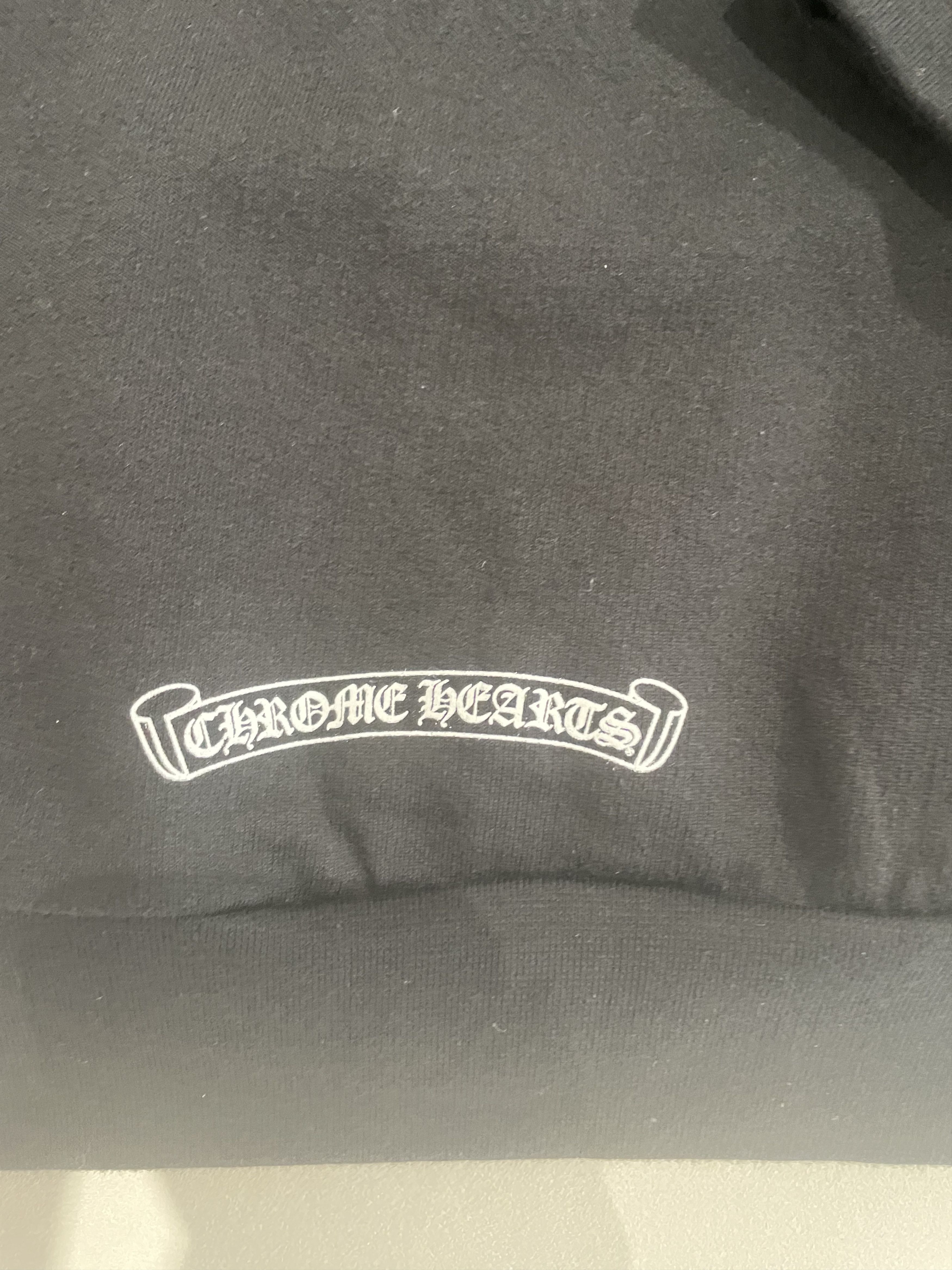 Chrome Hearts Chrome Hearts 1988 Vertical Logo Black Pullover Hoodie Size S / US 4 / IT 40 - 9 Thumbnail