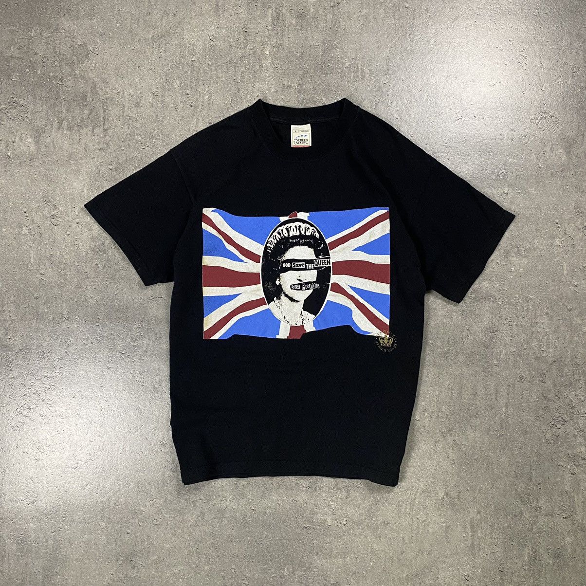 Band Tees × Japanese Brand × Vintage Sex Pistols 2002 Screen Stars God Save the Queen T-Shirt Size US L / EU 52-54 / 3 - 2 Thumbnail