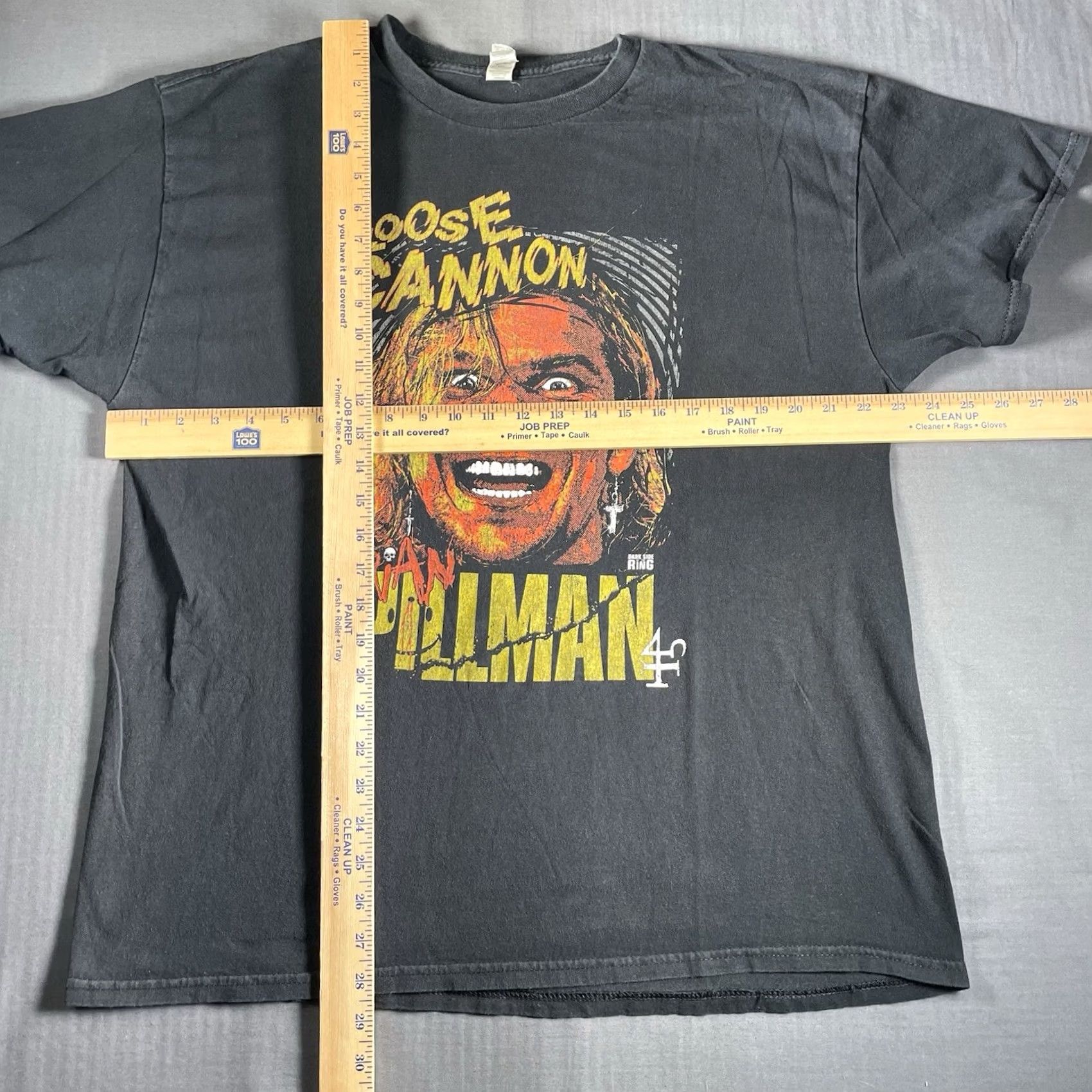 Canon Dark Side Of The Ring Brian Pillman Shirt Mens XL Loose Canon Wrestling WCW WWF Black Size US XL / EU 56 / 4 - 6 Thumbnail