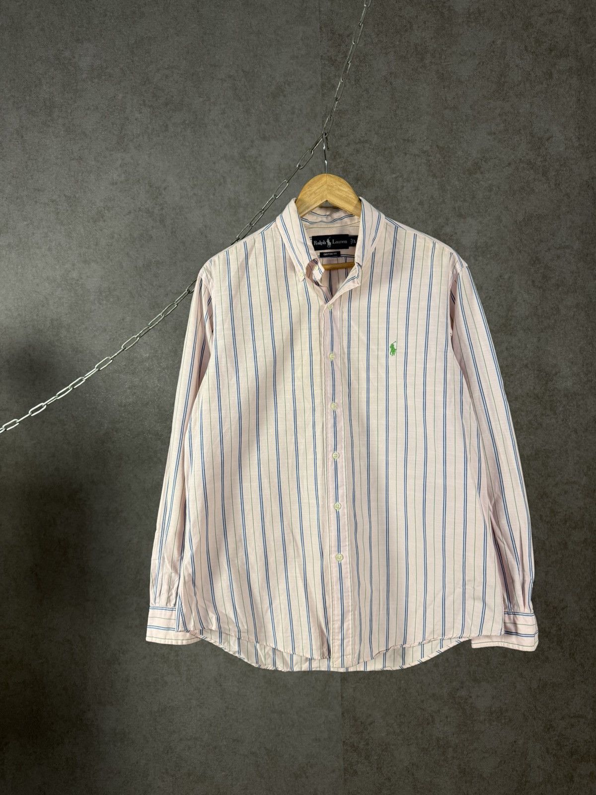 Polo Ralph Lauren Polo Ralph Lauren designer logo striped shirt Size US L / EU 52-54 / 3 - 1 Thumbnail