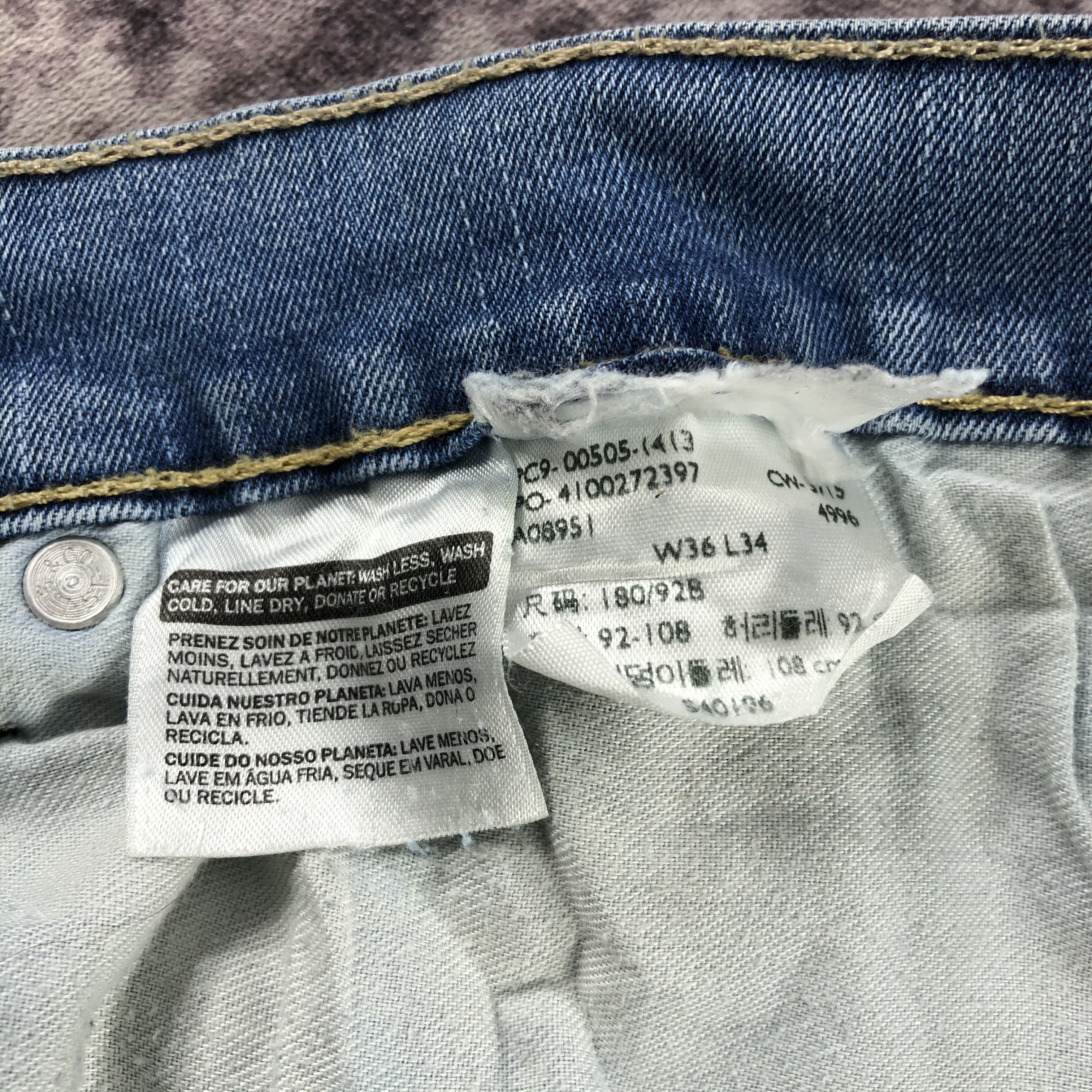 Levi's × Vintage Vintage Blue Wash Levis 505 Jeans-JM3093 Size US 36 / EU 52 - 12 Thumbnail