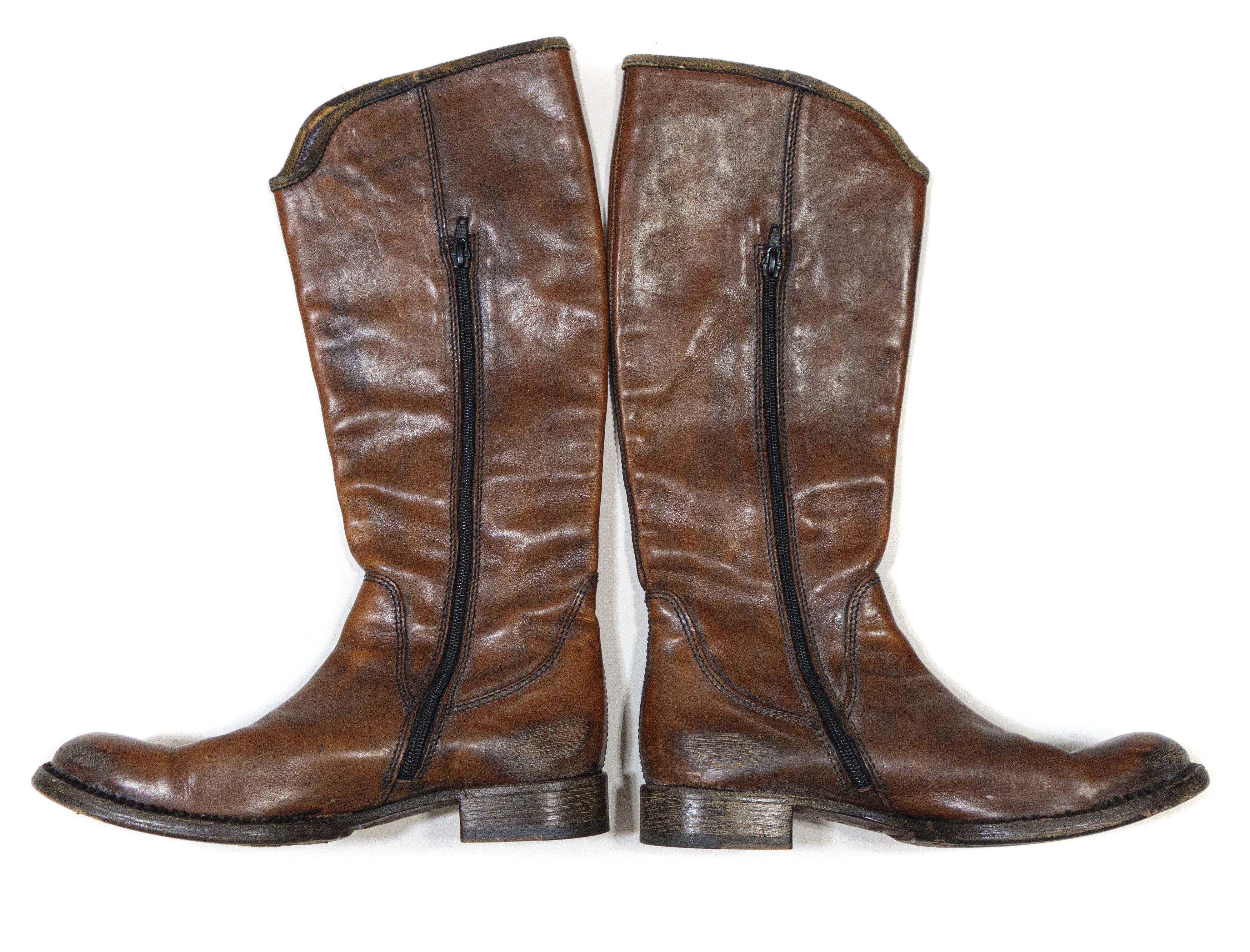 MoMA 00S Cowboy Leather Boots Vintage Size US 8.5 / IT 38.5 - 2 Thumbnail