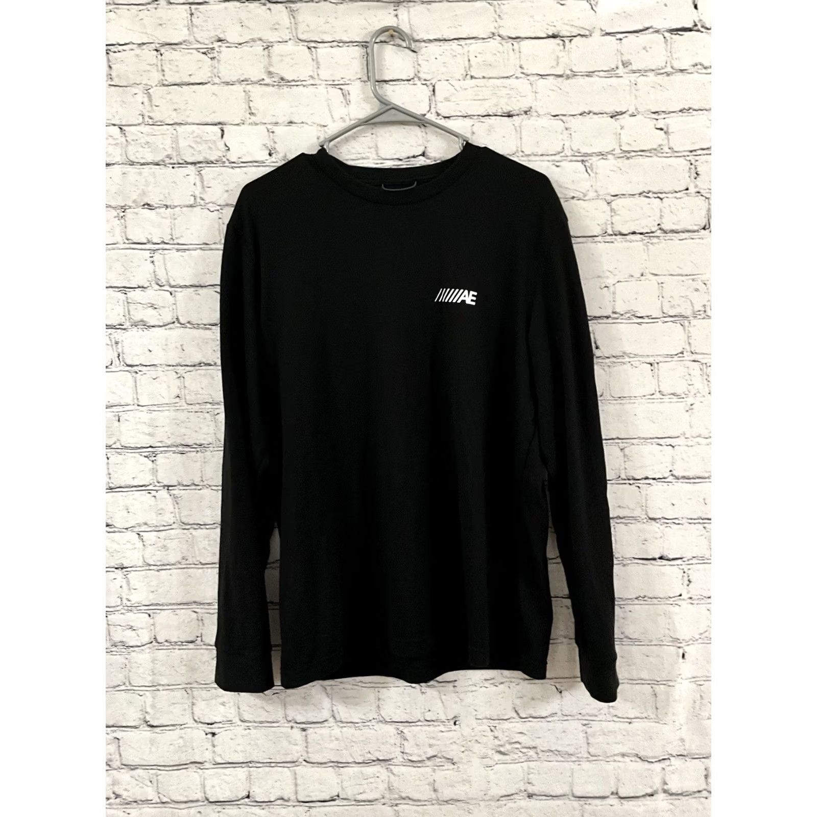 Vintage American Eagle Crewneck Long Sleeve Black Shirt Mens M Cotton 100% Solid Threaded Classic Size US M / EU 48-50 / 2 - 2 Thumbnail