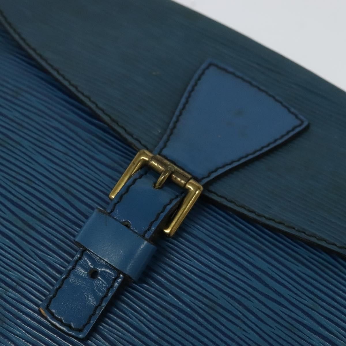 Louis Vuitton LOUIS VUITTON Epi June Feuille Shoulder Bag Blue M52155 Size ONE SIZE - 6 Thumbnail