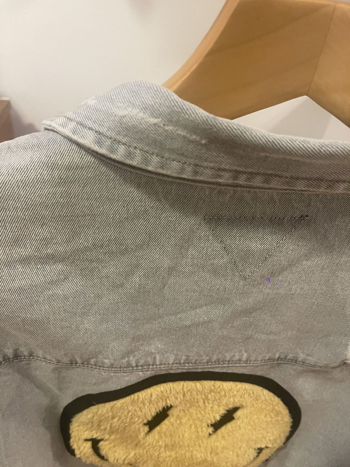 Other Distressed Light-Wash Denim Jacket w/ Smiley Face Embroidery Size US L / EU 52-54 / 3 - 6 Thumbnail