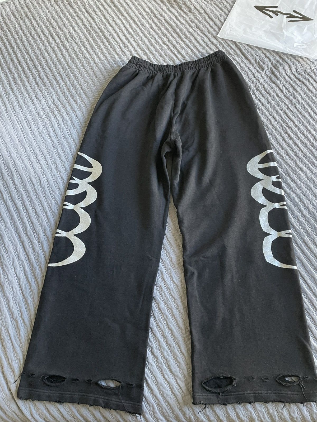 HMDD HMDD Black Radar Sweats Size Medium Size US 35 - 2 Thumbnail