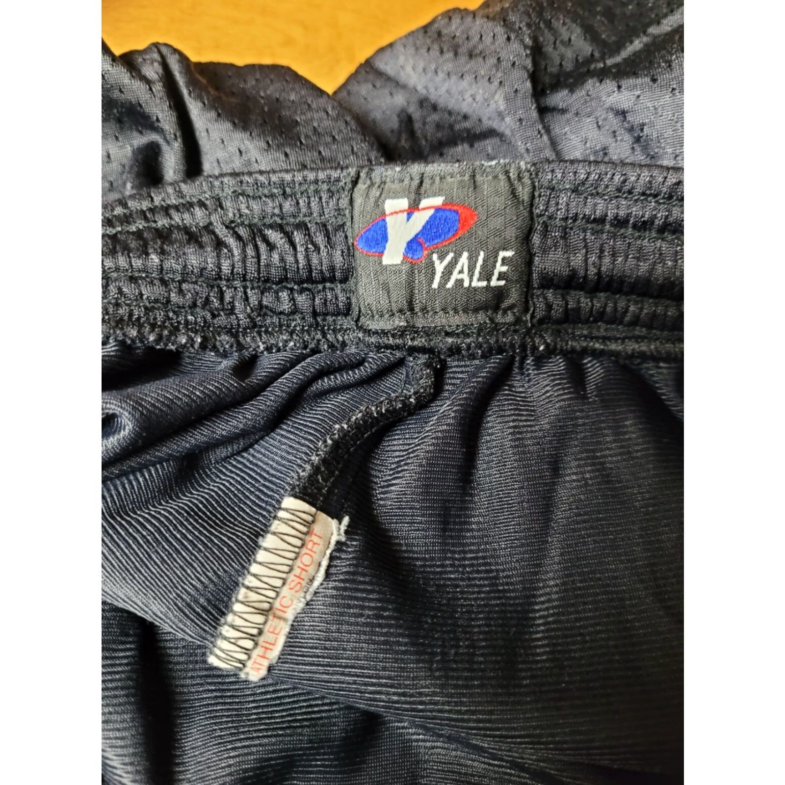 Vintage Talbot Lacrosse Shorts Athletic Small Yale Mens Black Polyester LAX Football Short, Talbot County MD, 100% Polyester, Regular Fit, React: none Size US 29 - 4 Thumbnail