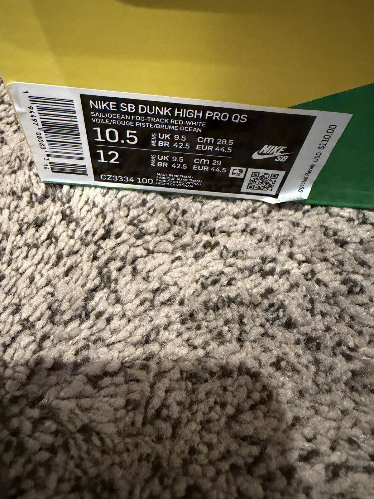 Nike SB Nike SB Dunk High Atlas Lost At Sea Size US 10.5 / EU 43-44 - 9 Thumbnail