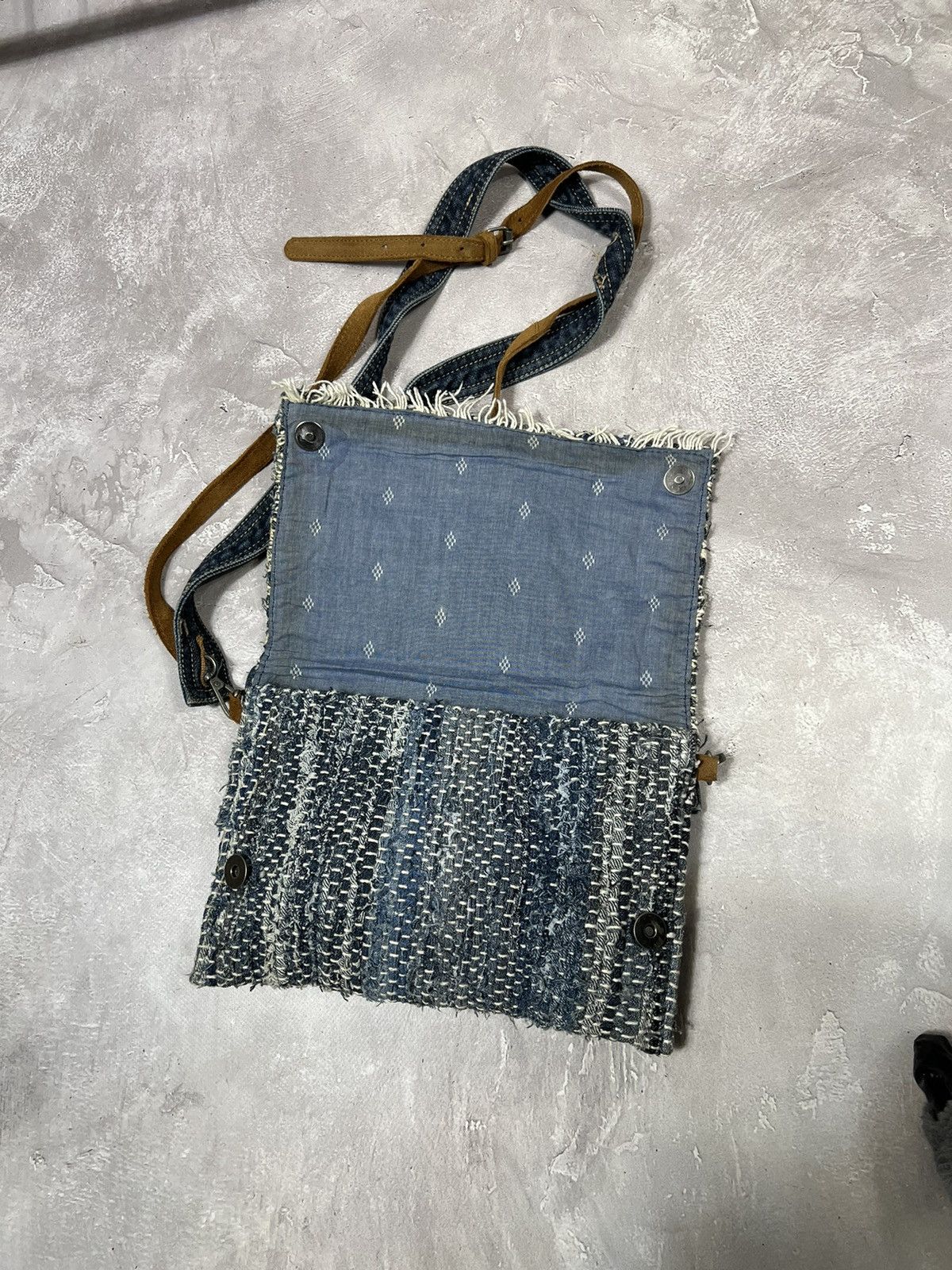 Vintage Vintage Diesel Style Y2k Distressed Denim Bag Size ONE SIZE - 8 Thumbnail