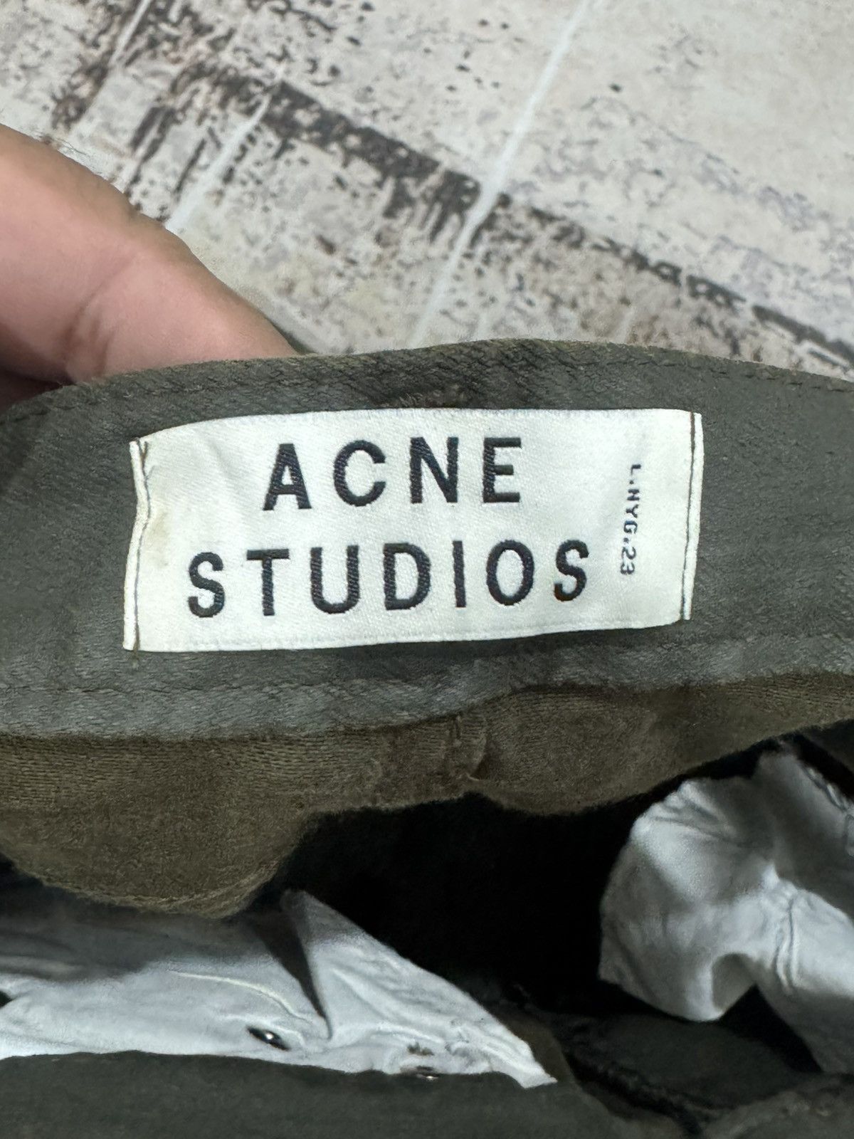 Acne Studios ACNE studio - skinny wax military green jeans Size 30" / US 8 / IT 44 - 15 Thumbnail