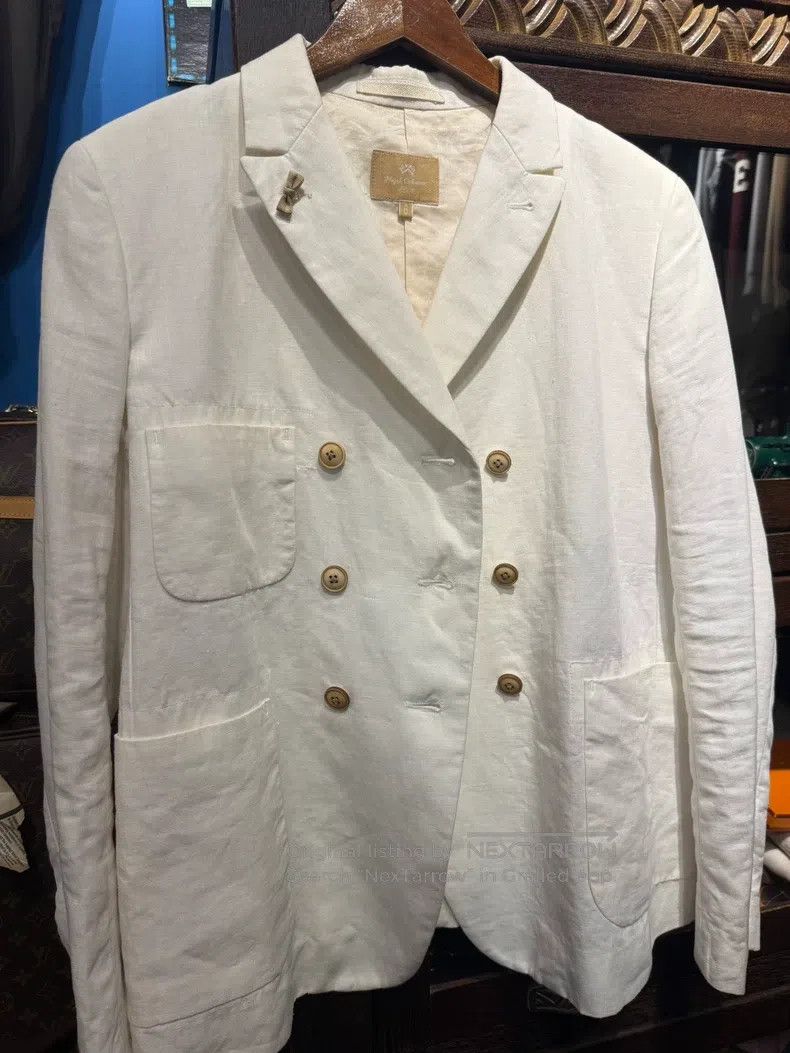 Nigel Cabourn Nigel Cabourn Flax double row buckle retro work jacket Size S / US 4 / IT 40 - 3 Thumbnail