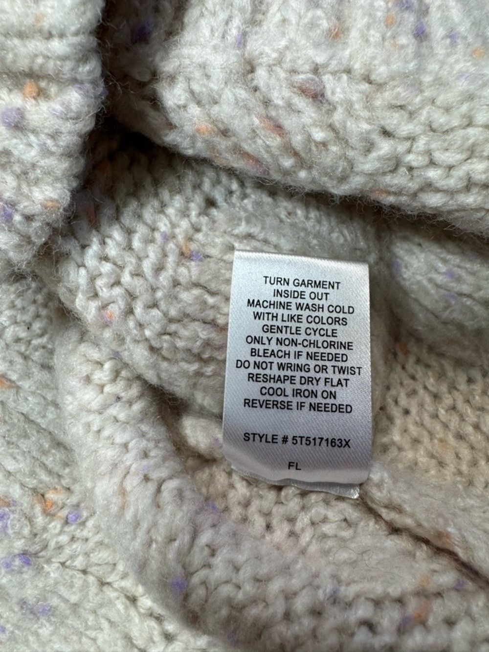Joie NWT New Joie Cream Cable Knit Wool Blend Mock Neck Sweater Size L / US 10 / IT 46 - 8 Thumbnail