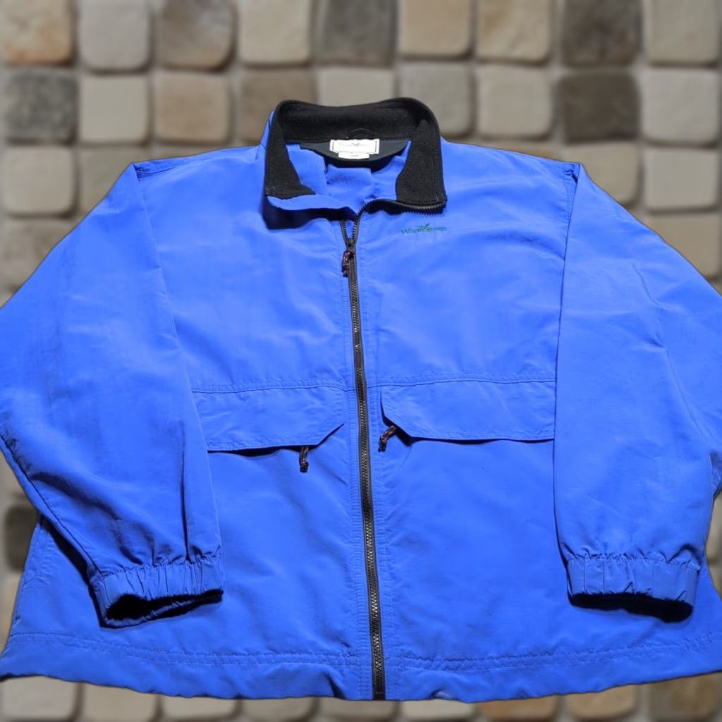 Vintage VINTAGE Wintergreen Jacket Mens L Blue Full Zip Lightweight Water Resistant Windbreaker United States Size US L / EU 52-54 / 3 - 1 Thumbnail
