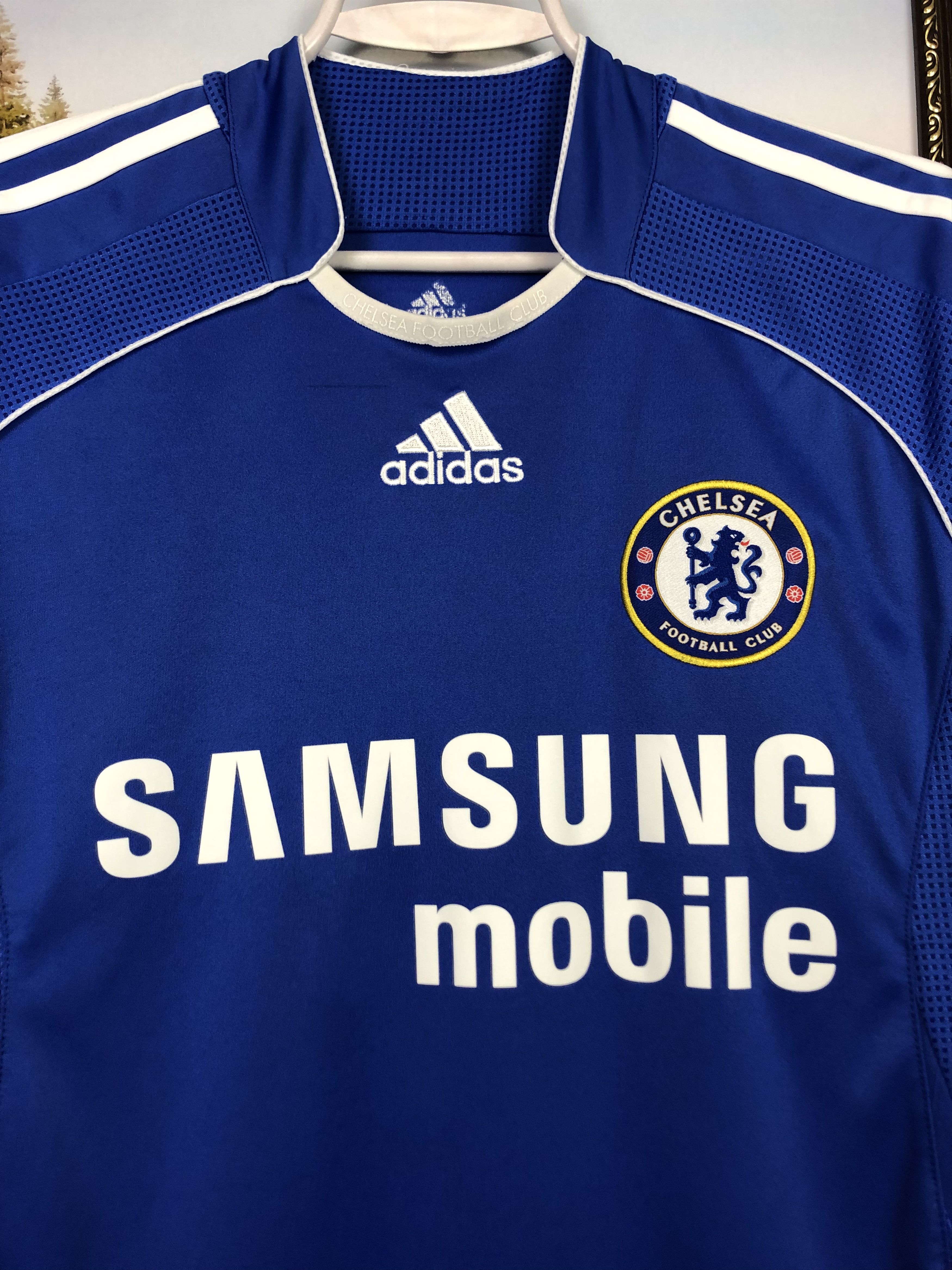 Adidas Chelsea football shirt 2006 Soccer Adidas #10 J. Cole Tee Size US S / EU 44-46 / 1 - 5 Thumbnail