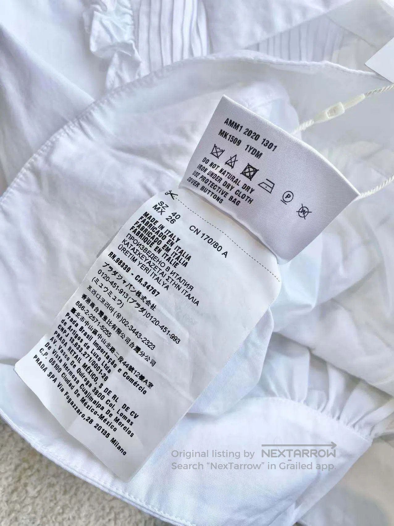 Miu Miu Miu Miu White shirt| Size XS / US 0-2 / IT 36-38 - 5 Thumbnail