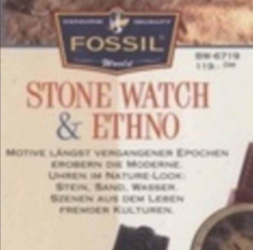 Fossil 1995 STONE NORTH AMERICA CONTINENTS FOSSIL BW-6736 Size ONE SIZE - 3 Thumbnail