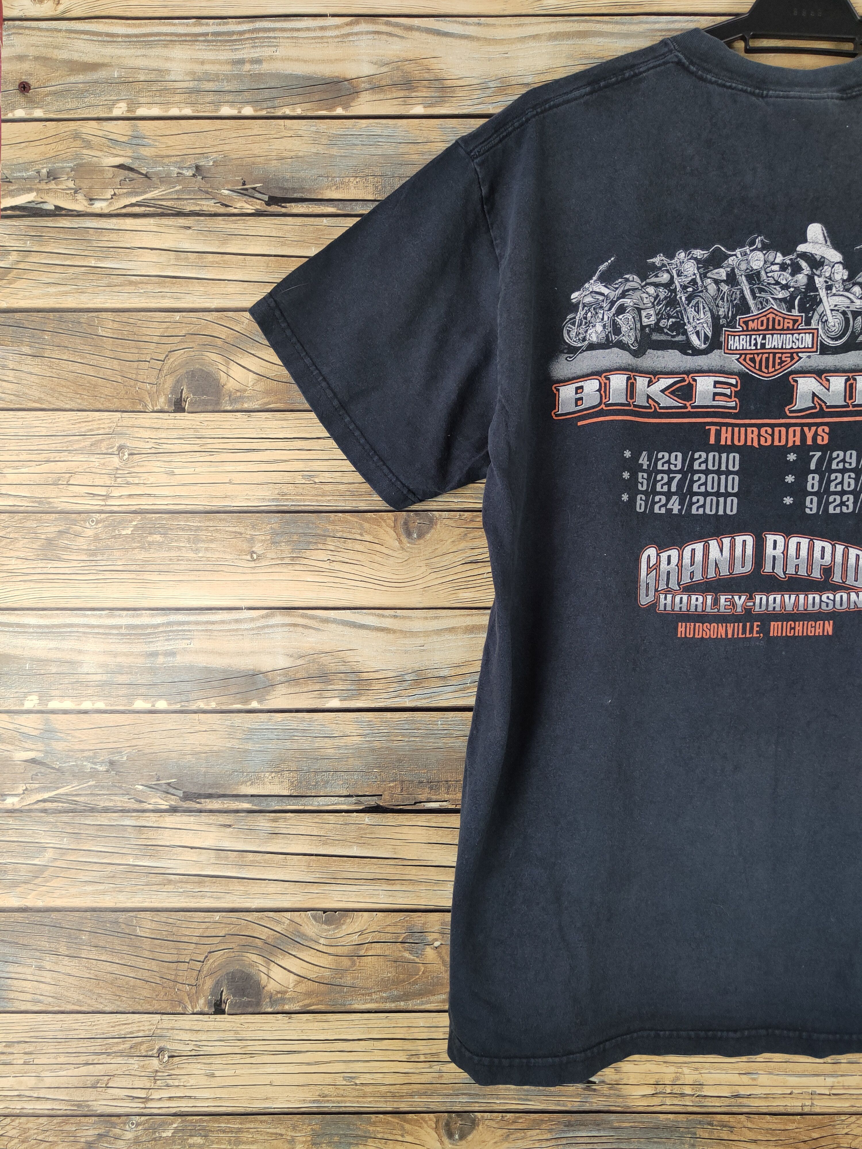 Harley Davidson DL Bike Nite Legendary Harley Davidson Black tee #1023 Size US L / EU 52-54 / 3 - 10 Thumbnail
