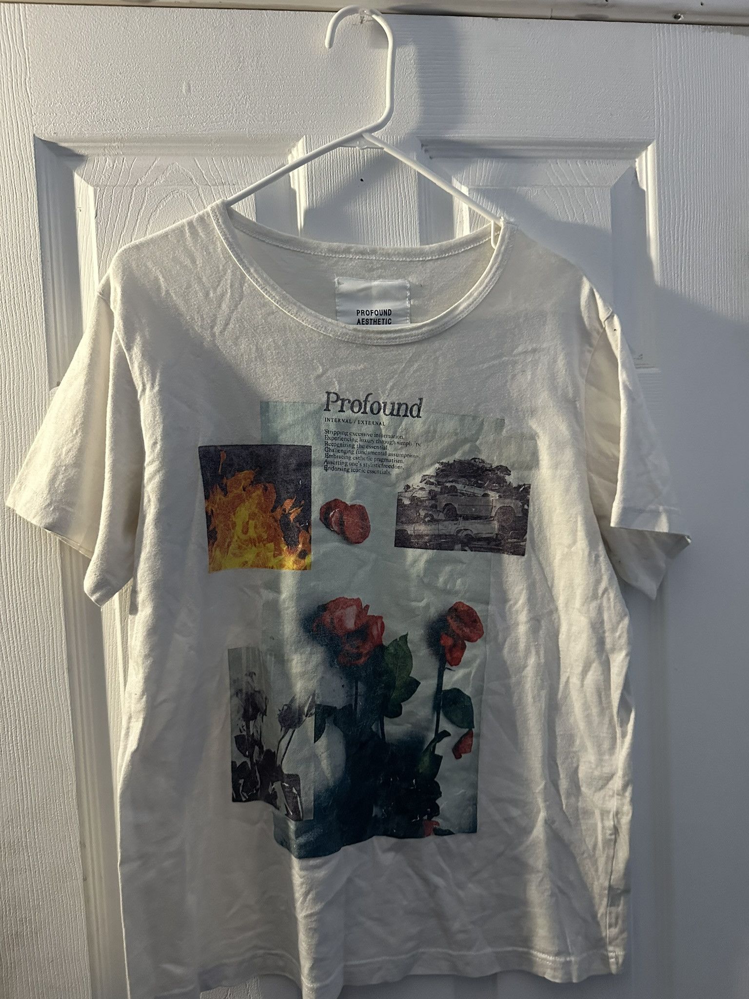 Profound Aesthetic White Profound Aesthetic Graphic T-Shirt Size US M / EU 48-50 / 2 - 1 Thumbnail