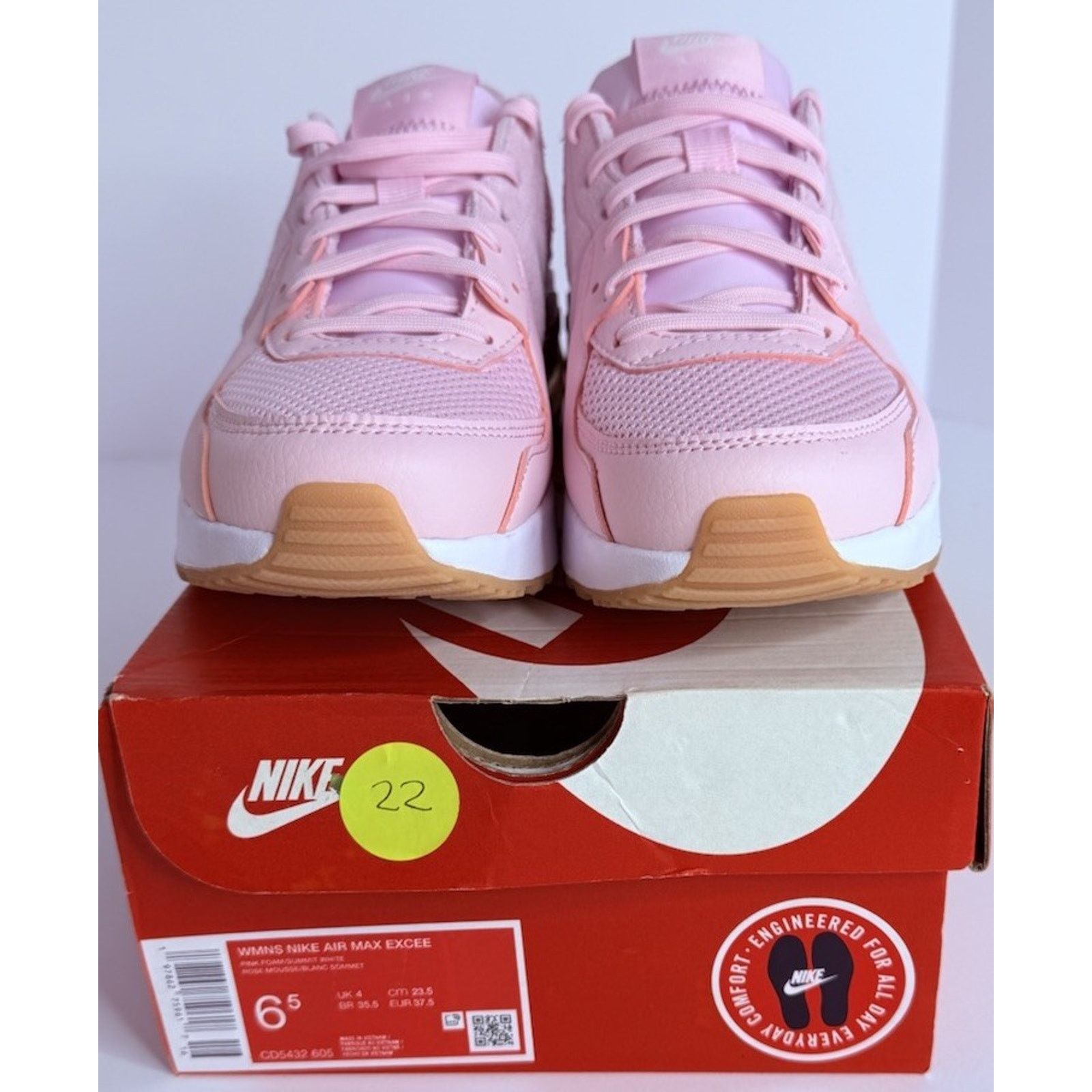 Nike Nike Air Max Excee Pink Womens Size 6.5W CD5432605 Size US 6.5 / IT 36.5 - 3 Thumbnail