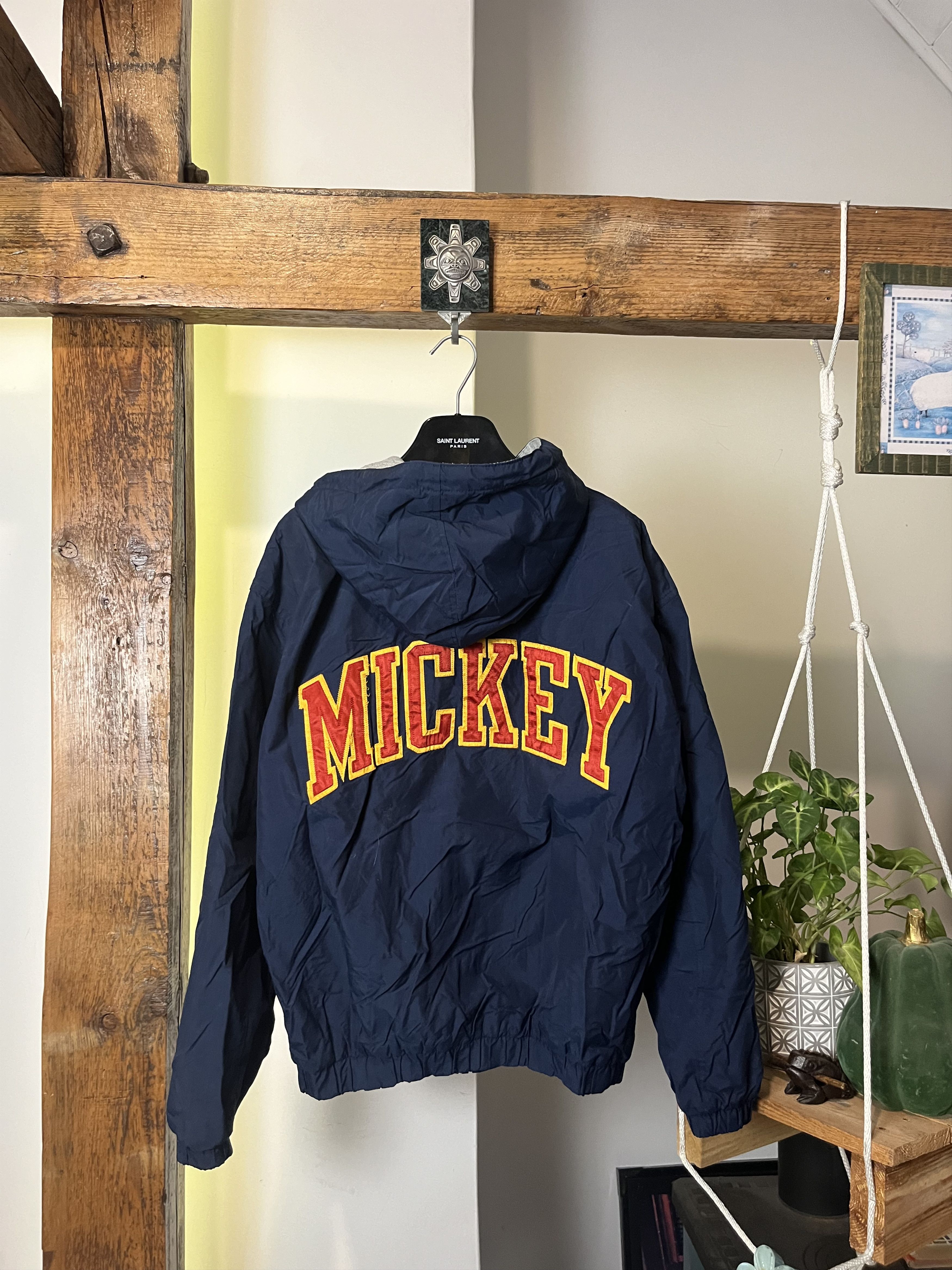 Disney × Vintage 90s Mickey Disney Active Boxy University Jacket Size US S / EU 44-46 / 1 - 2 Thumbnail