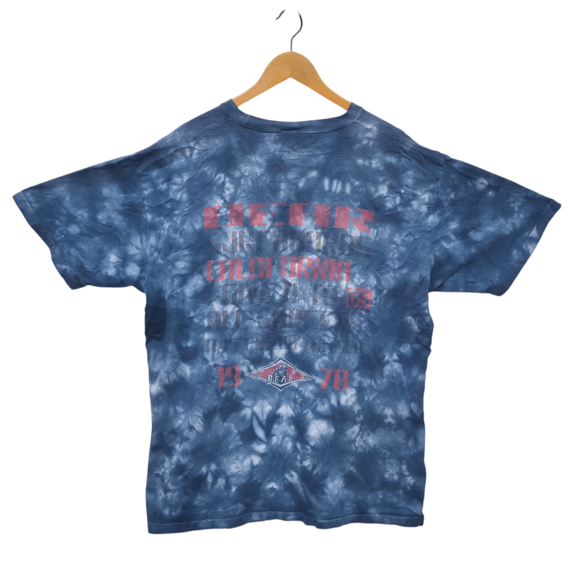Sun Surf Bear Surfboards Blue Tie-Dye Surfwear, Acid Wash Tee Size US XXL / EU 58 / 5 - 2 Thumbnail