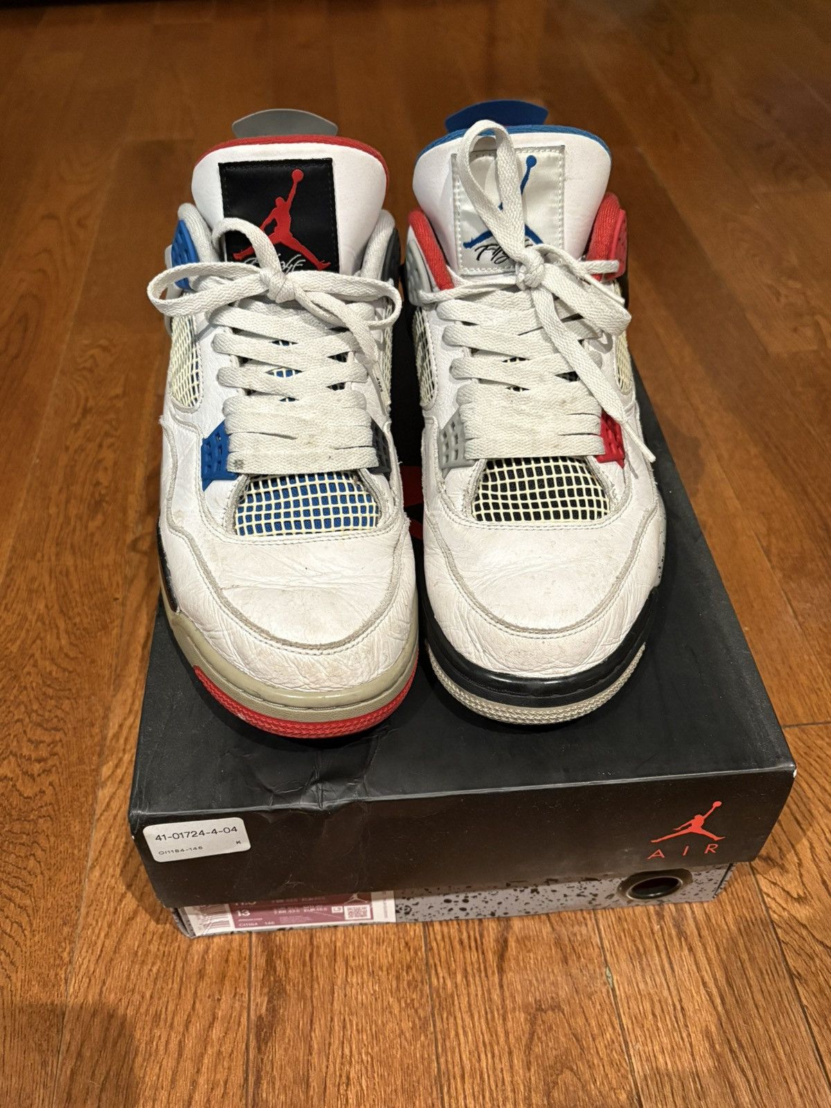 Jordan Brand × Nike Nike Air Jordan 4s What The Size US 11.5 / EU 44-45 - 1 Thumbnail