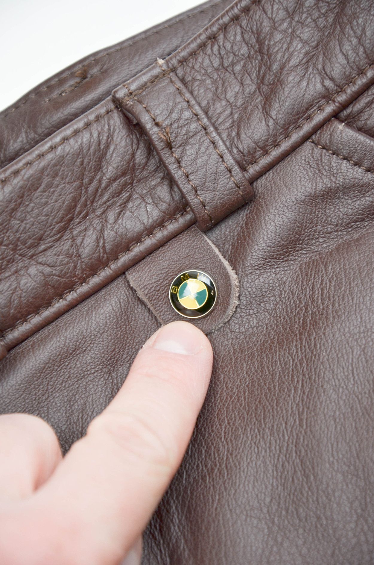 BMW BMW Endeavour Brown Leather Motorcycle Pants - Size M Size 27" / US 4 / IT 40 - 4 Thumbnail