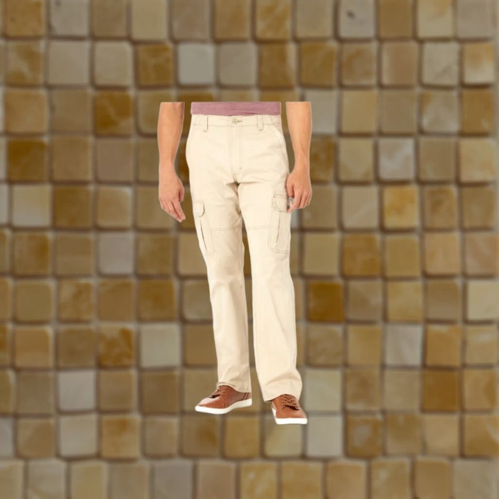 Wrangler VINTAGE Wrangler Big Men's Relaxed Fit Cargo Pants With Stretch 46 X 32 Beige Navy? Size US 30 / EU 46 - 1 Preview